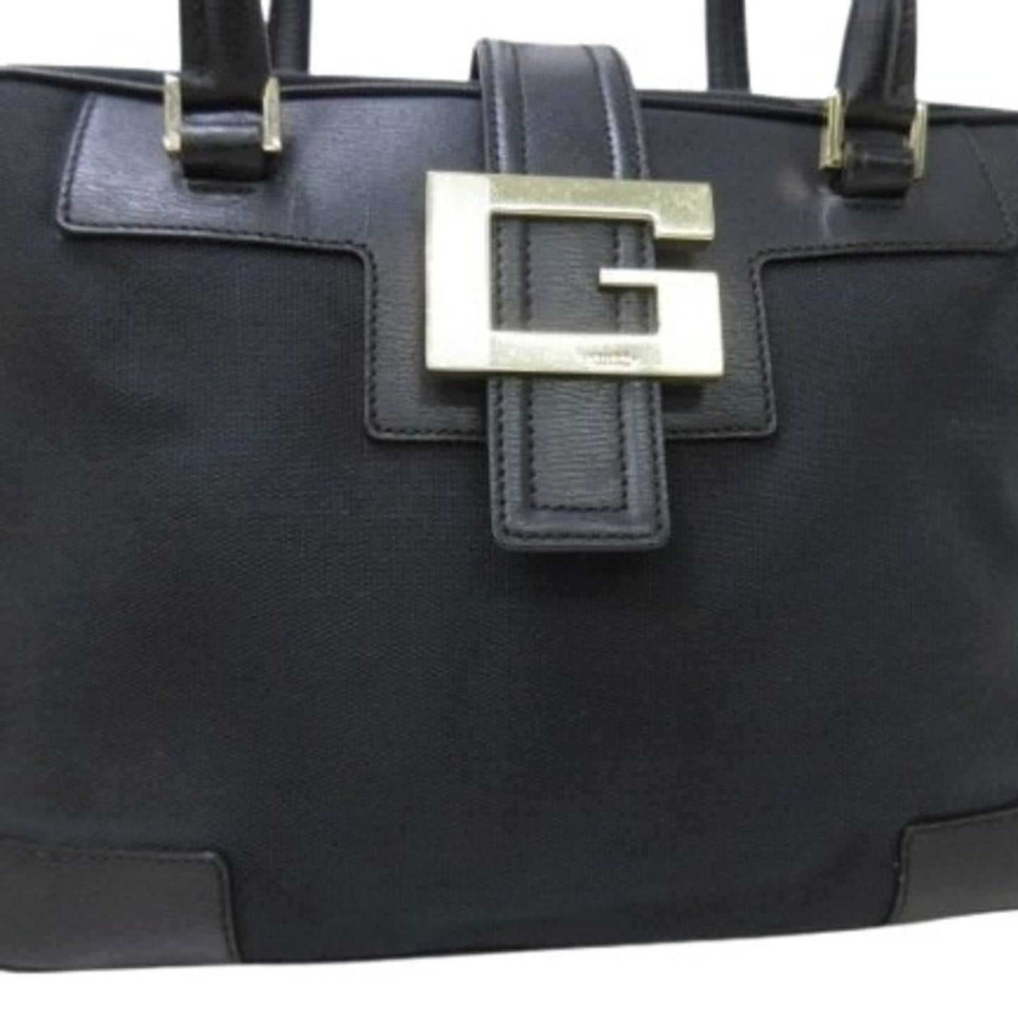 Gucci Gucci Handbag G 001-5155 Black Canvas X Leather