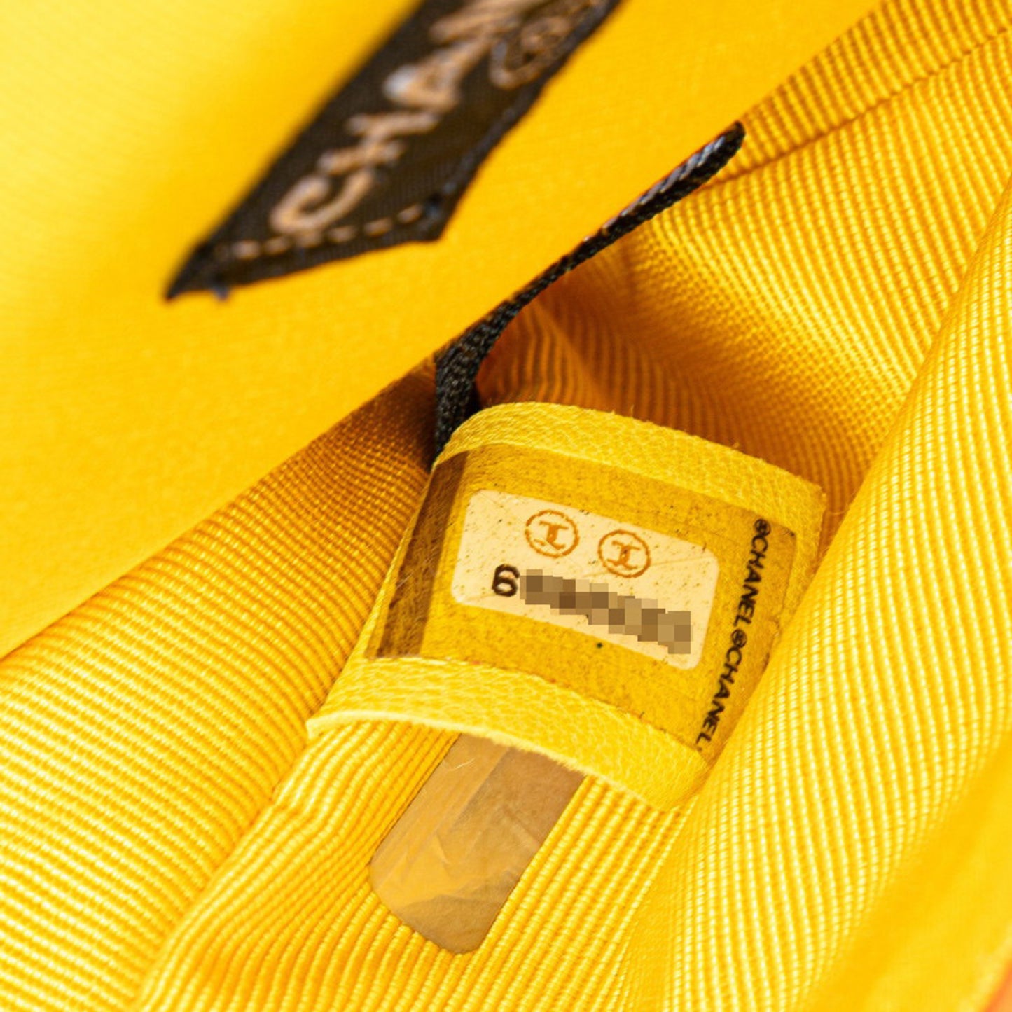 Chanel Coco Mark Print Mini Chain Shoulder Bag In Blue Multicolored Satin