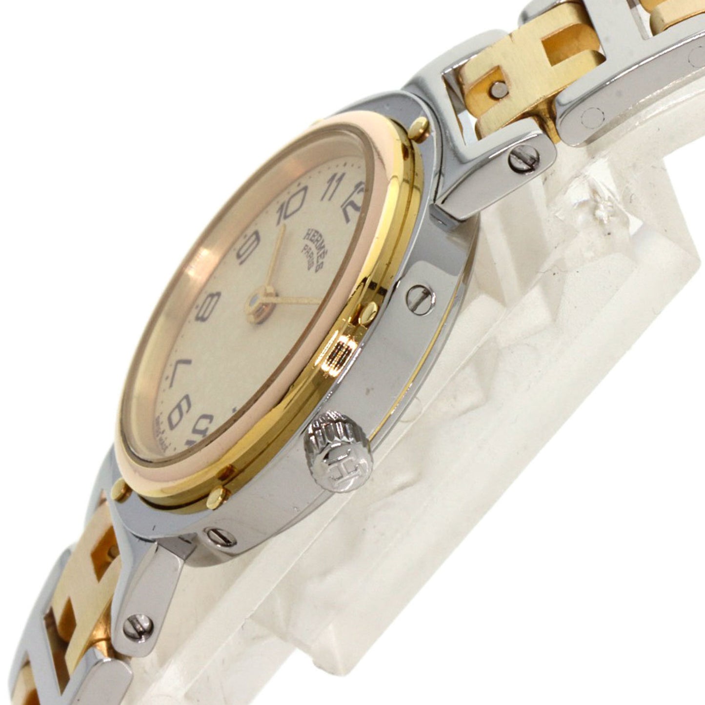 Hermes Clipper Old Buckle Watch Stainless Steel Ssxgp