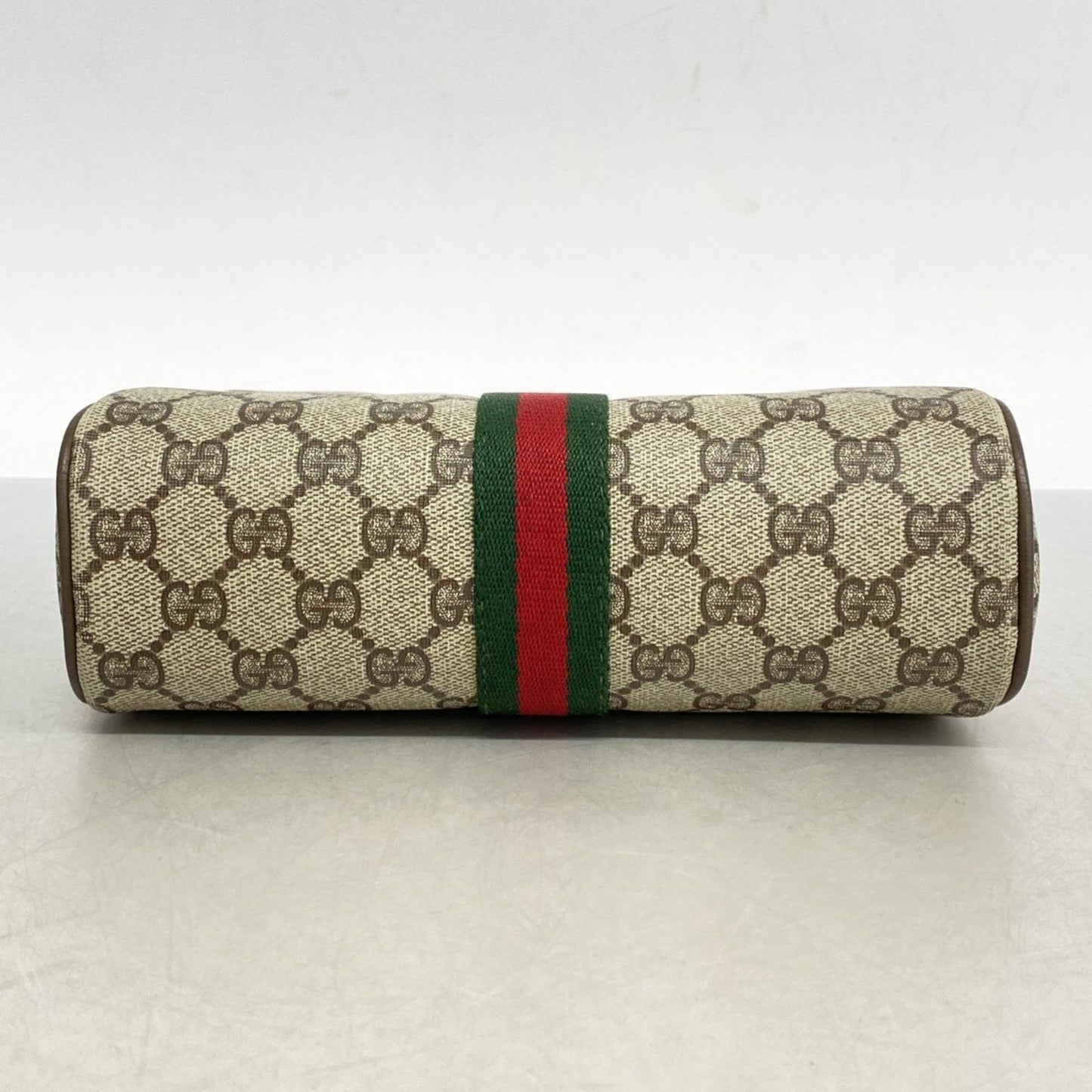 Gucci Gg Supreme Sherry Line Clutch Bag 63 01 012 Brown