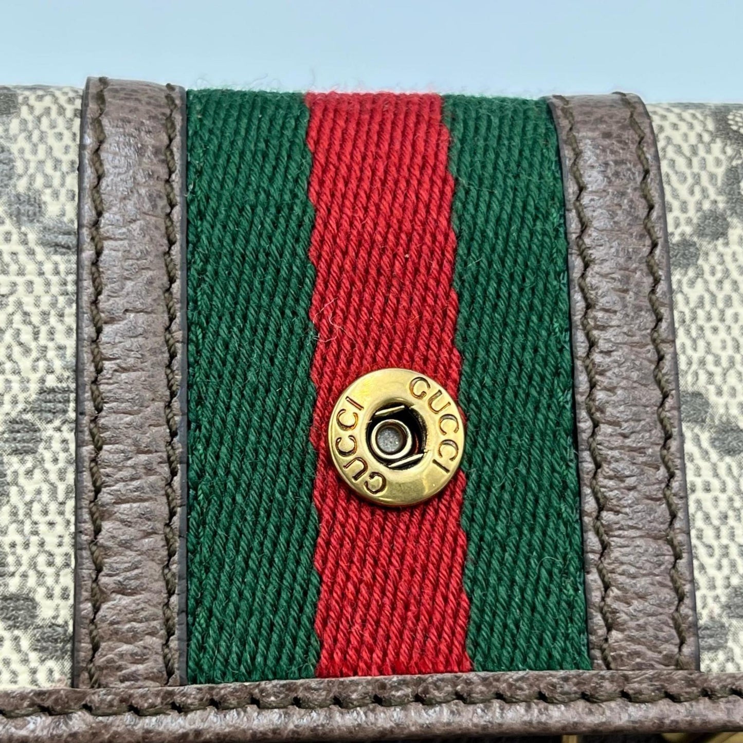 Gucci Gg Marmont 6-Ring Key Case In Supreme Canvas