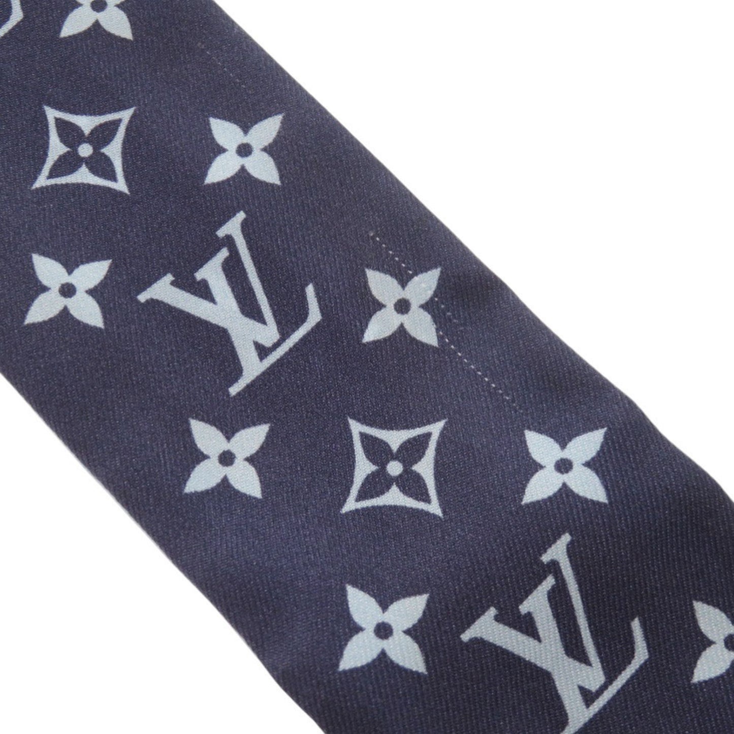 Louis Vuitton Bandeau Bb Bow M96174 Silk Blue Scarf Muffler 0022 Louis Vuitton