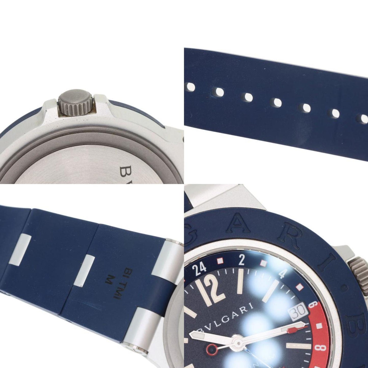 Bvlgari Bb40Atgmt Aluminum Gmt Watch