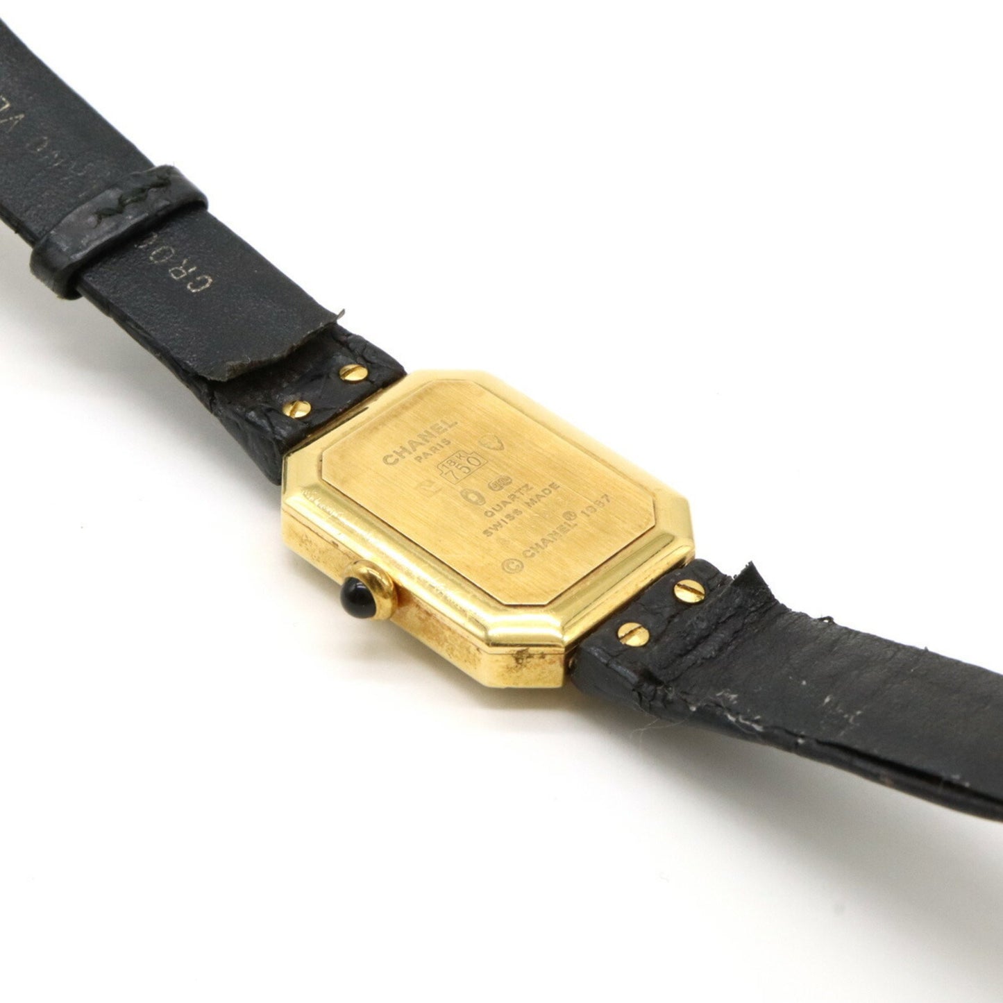Chanel Premiere K18Yg 750 Yellow Gold Leather
