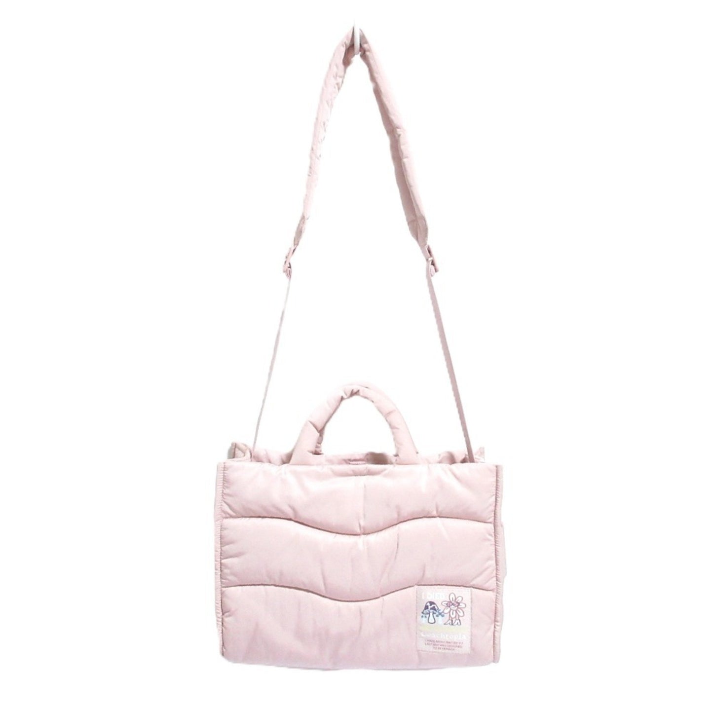 Coach Coach Topia Loop Tote Recycled Polyester Quilted 2Way Bag Shoulder Pink