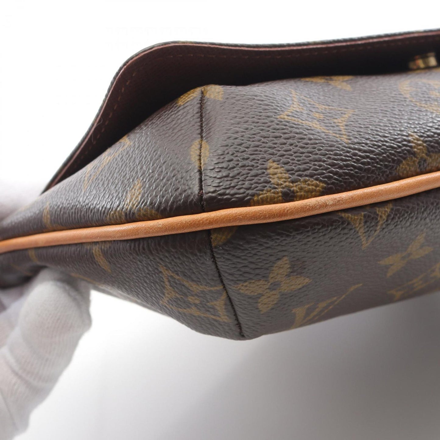 Louis Vuitton Musette Tango Long Strap Monogram Shoulder Bag Coated Canvas Leather