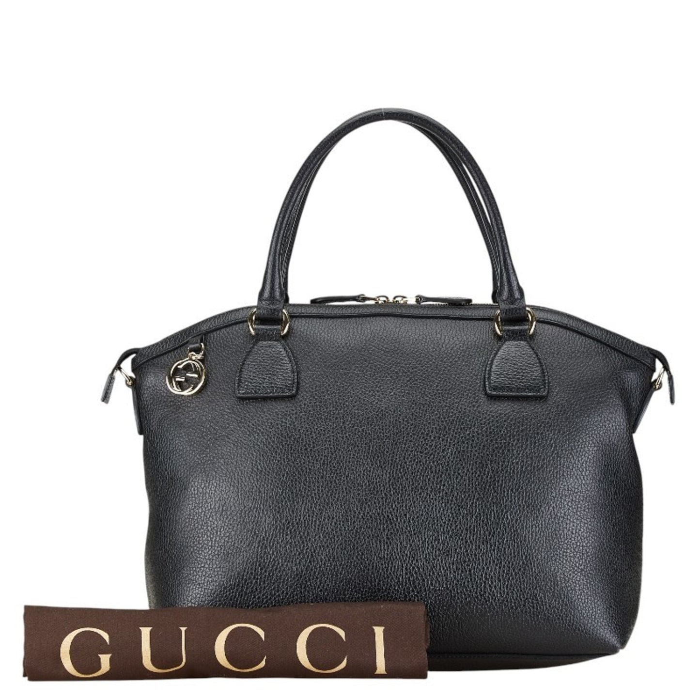 Gucci Handbag Tote Bag 449660 Black Leather