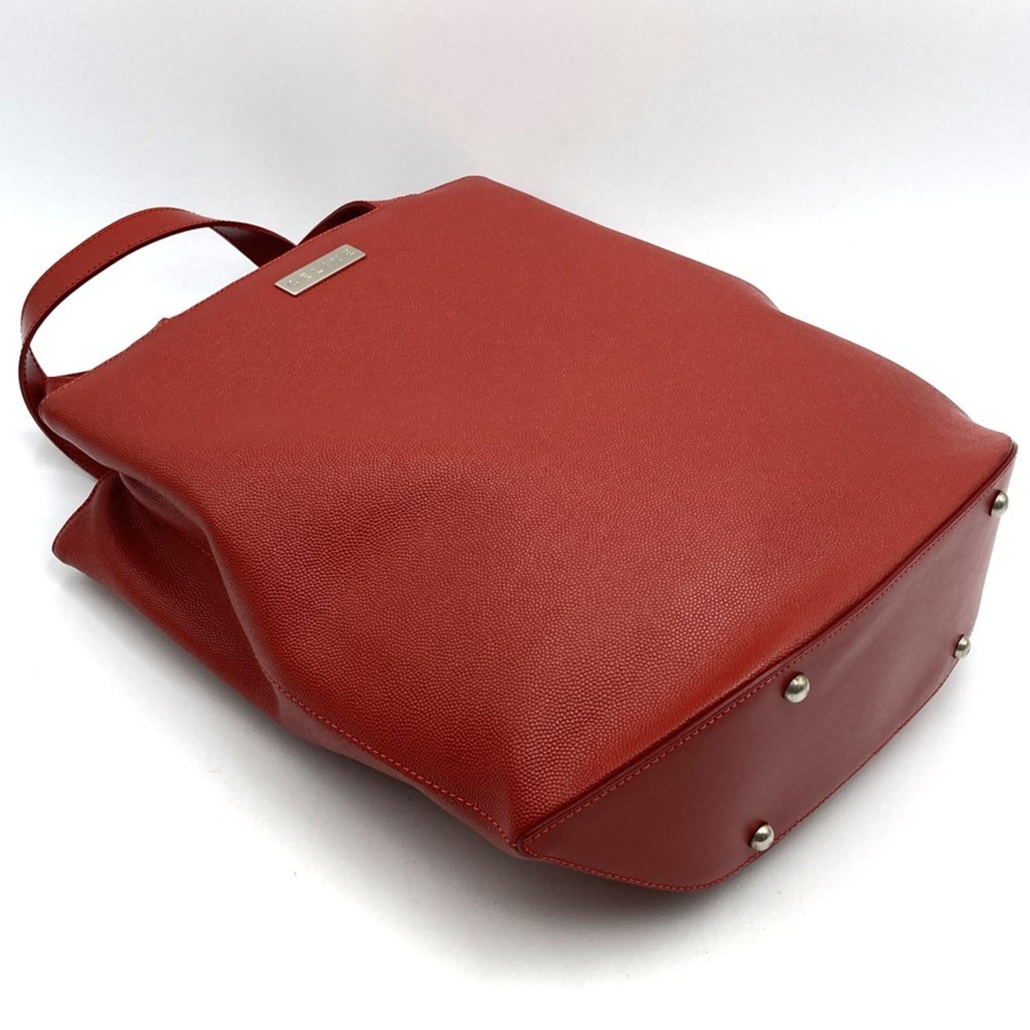 Celine 00 1 Handbag Red Leather