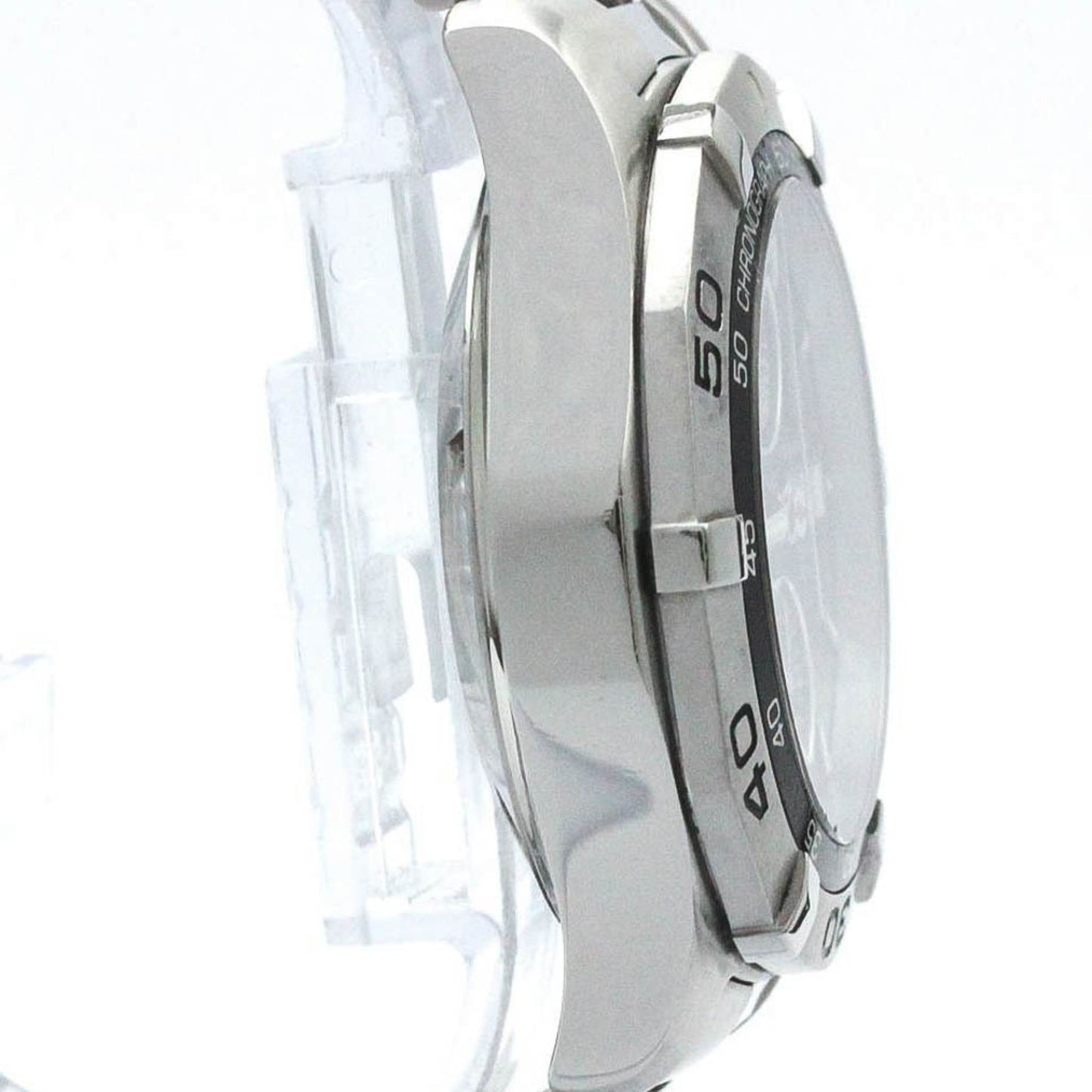 Polished Tag Heuer Aquaracer Chronograph Steel Automatic Watch Caf2010 Bf574137