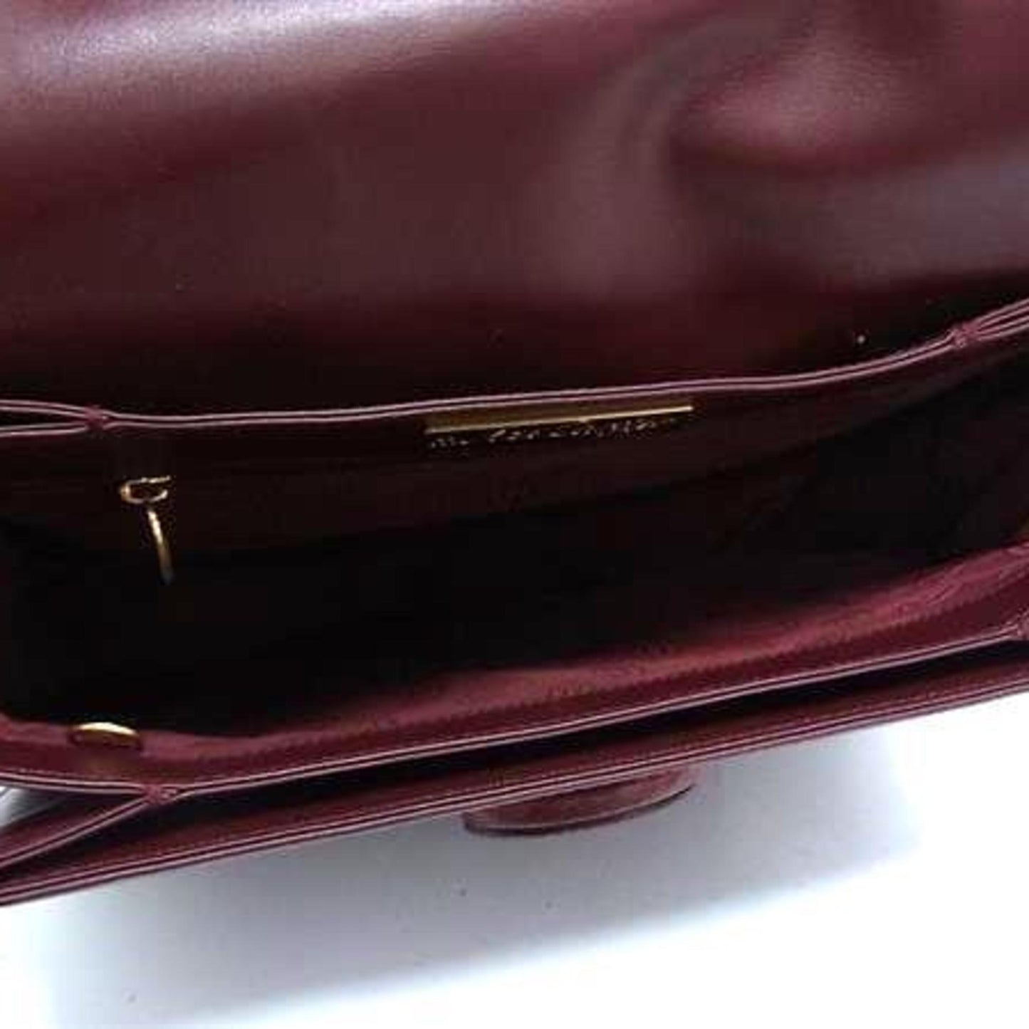 Cartier Must Line Turnlock Shoulder Bag In Bordeaux Leather