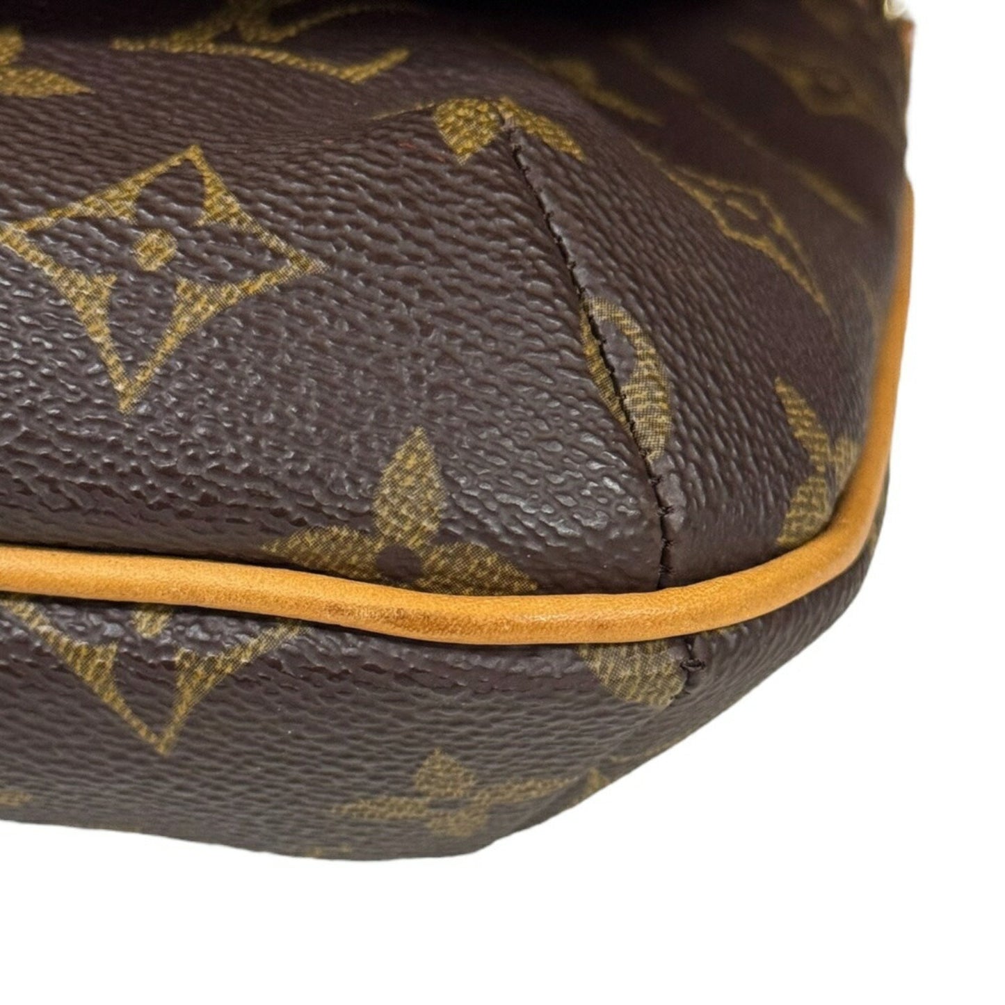 Louis Vuitton Musette Tango Monogram Shoulder Bag Canvas M51257 Brown