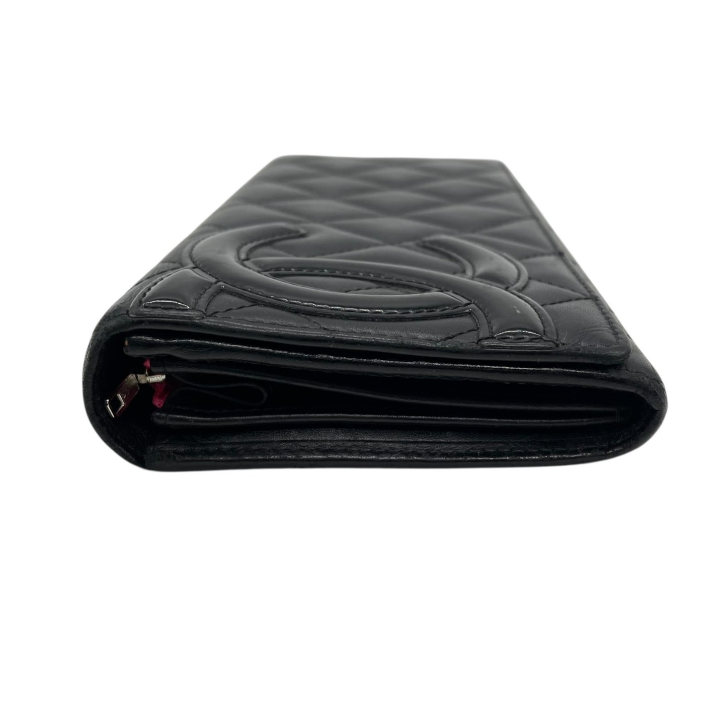 Chanel Cambon Line Bifold Long Wallet With Coco Mark