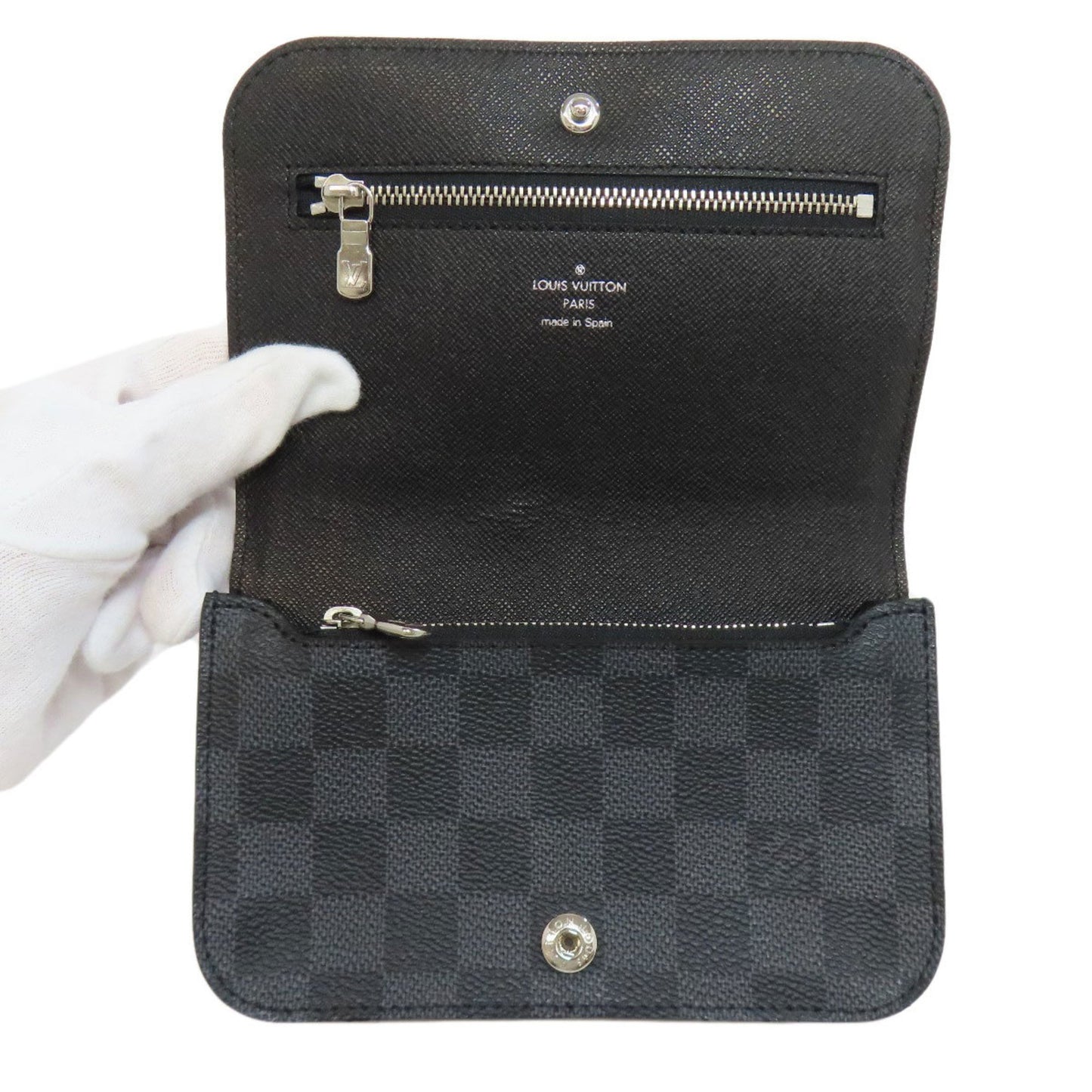Louis Vuitton M6837T Santur Pochette Homme Body Bag Damier Canvas
