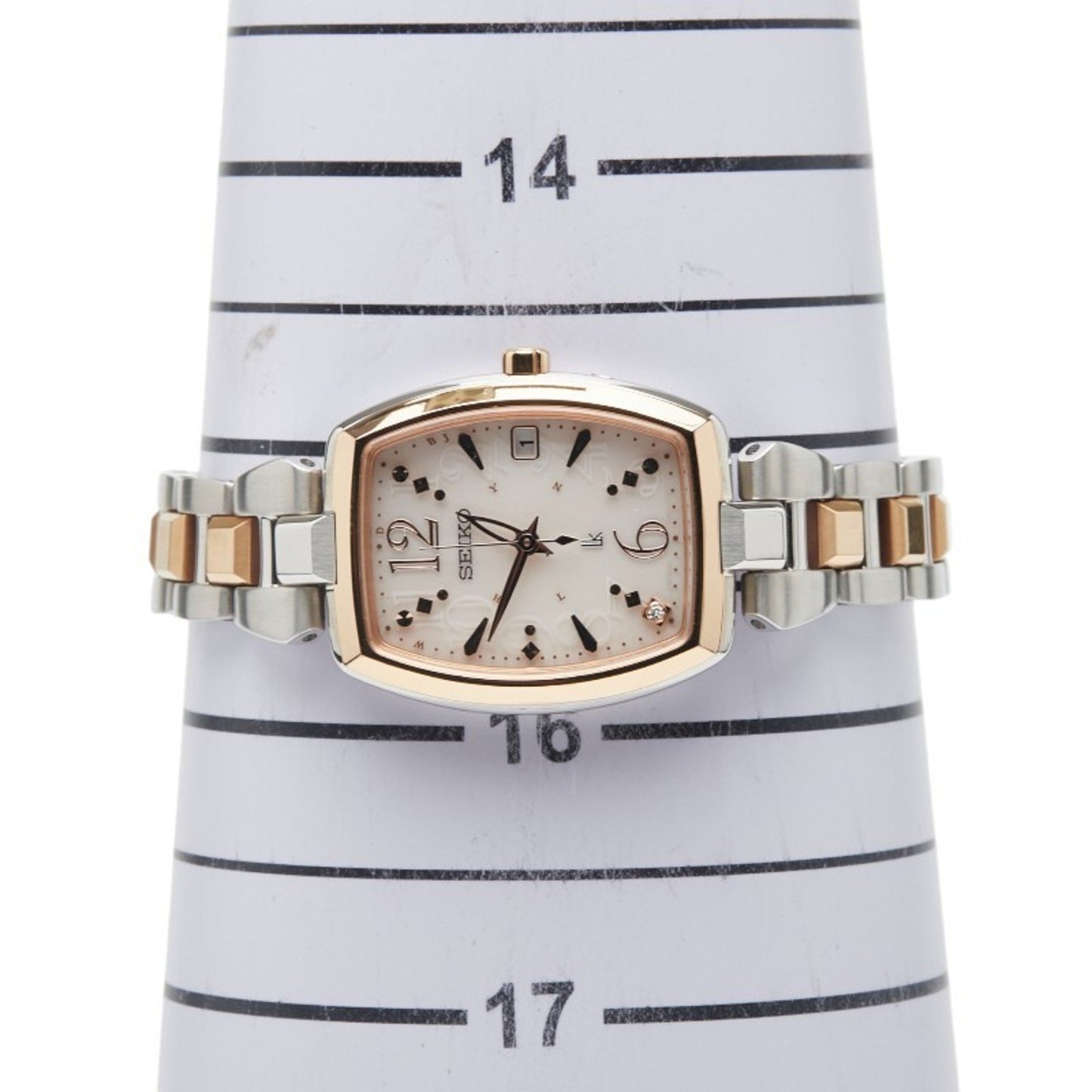 Seiko Lukia Watch 1B32-0Af0 Solar Radio-Controlled