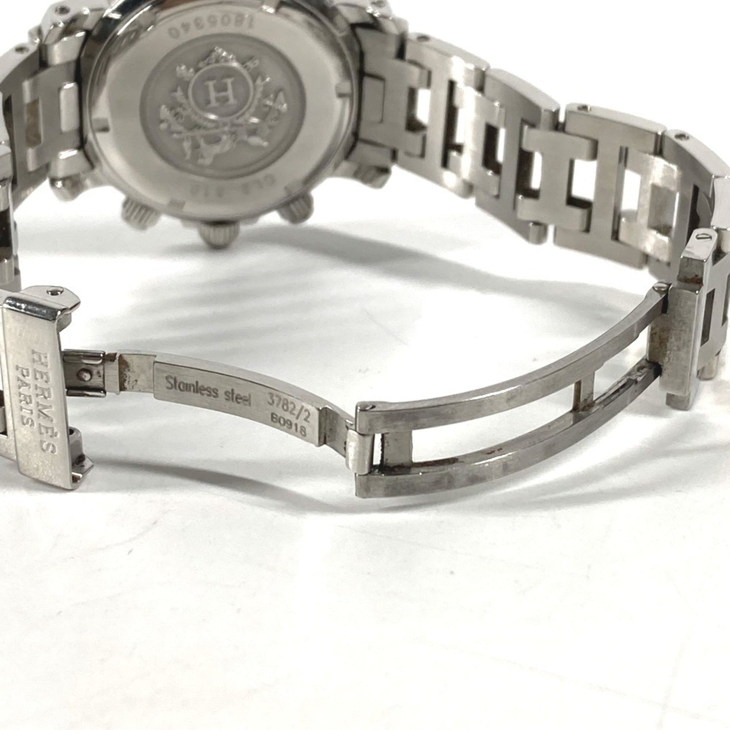 Hermes Cl2.310 Chronograph Clipper Diver Watch Stainless Steel