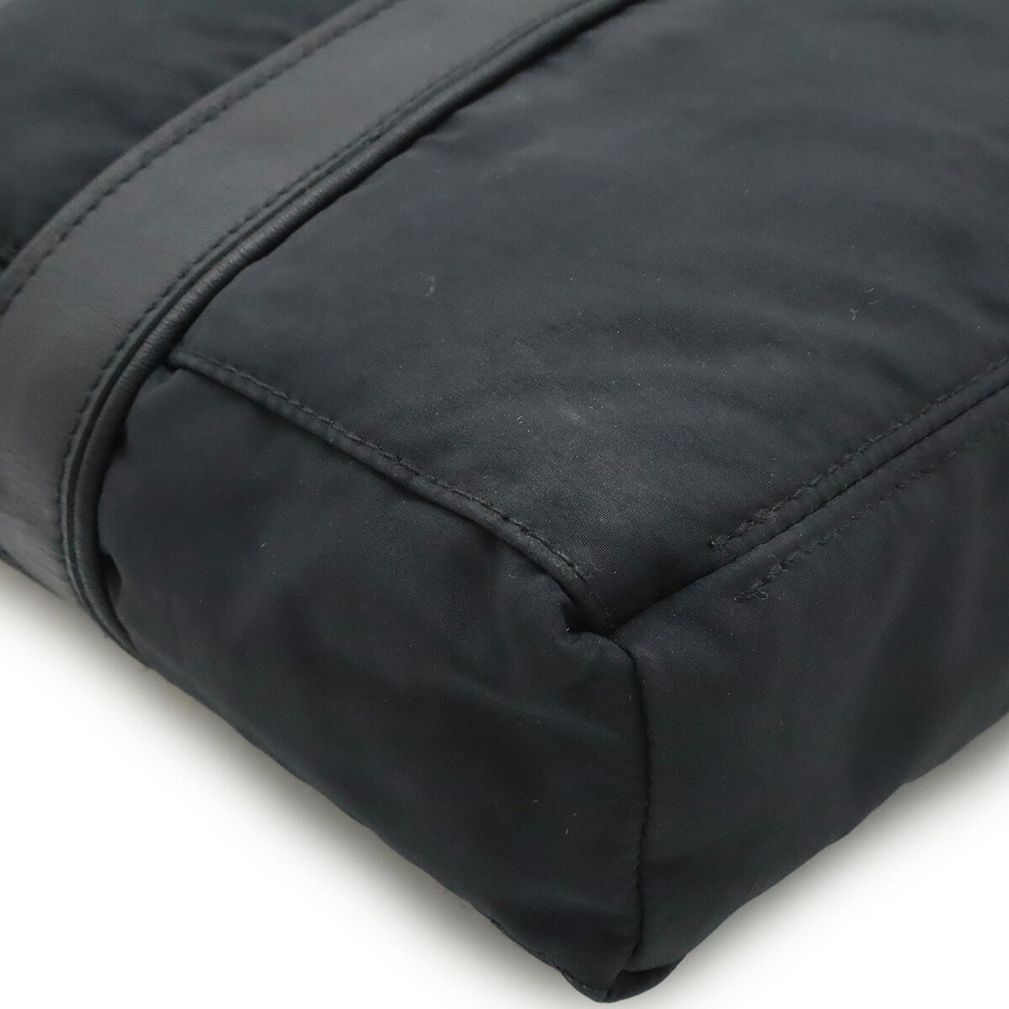 Hermes Acapulco Bandouliere Mm Shoulder Bag Pochette Nylon Leather Black