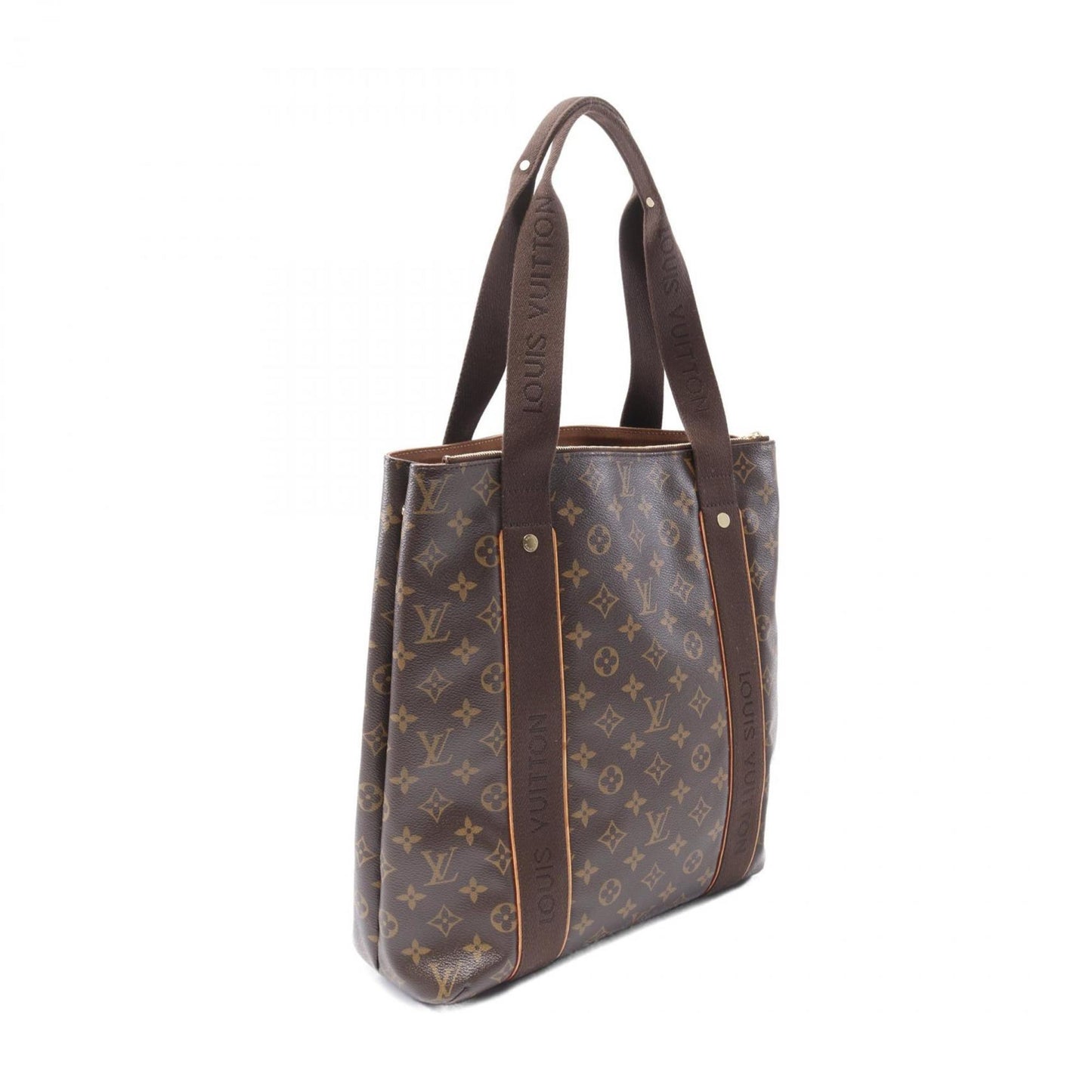 Louis Vuitton Cabas Bobur Tote Bag Coated Canvas Leather Monogram