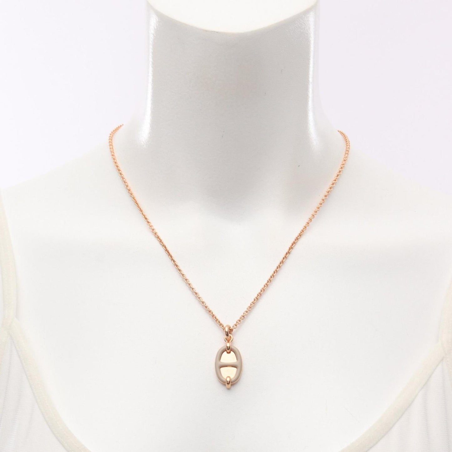 Hermes Herms Chaine D'Ancre Mini Maillon Necklace