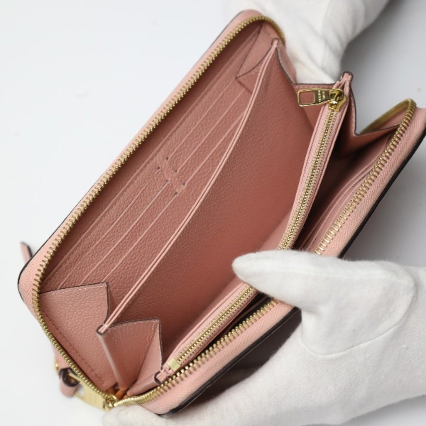 Louis Vuitton Zippy Wallet Empreinte Round Zipper M64090 Louis Vuitton Rose Poudre Long Lv