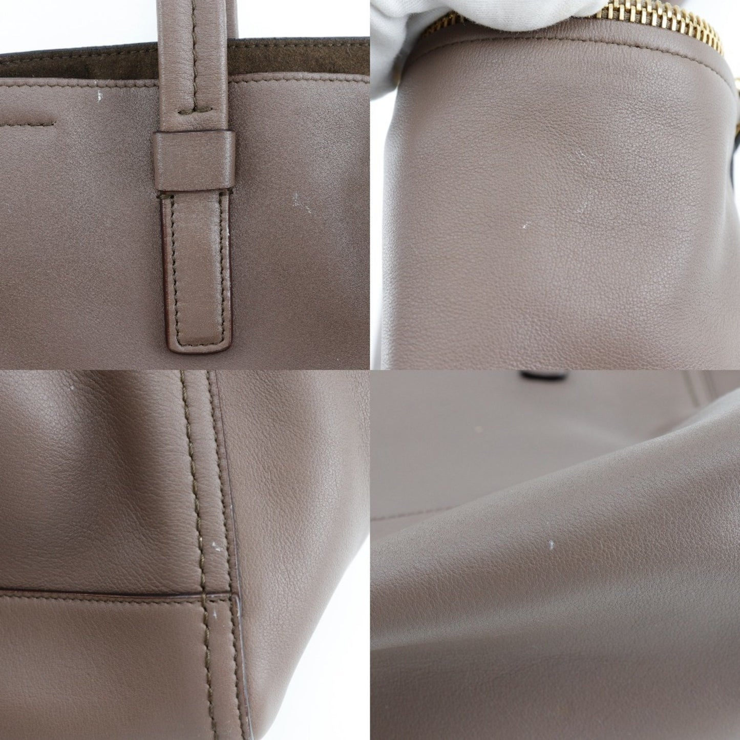 Salvatore Ferragamo Gancini Tote Bag Dy-21-D993 Calf Brown A5 Type