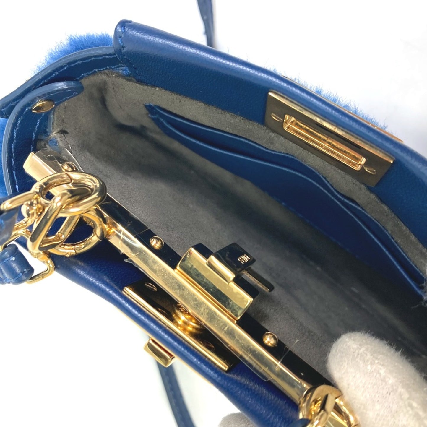 Fendi Crossbody Bag 2Way Bag Shoulder Bag Hand Bag Blue