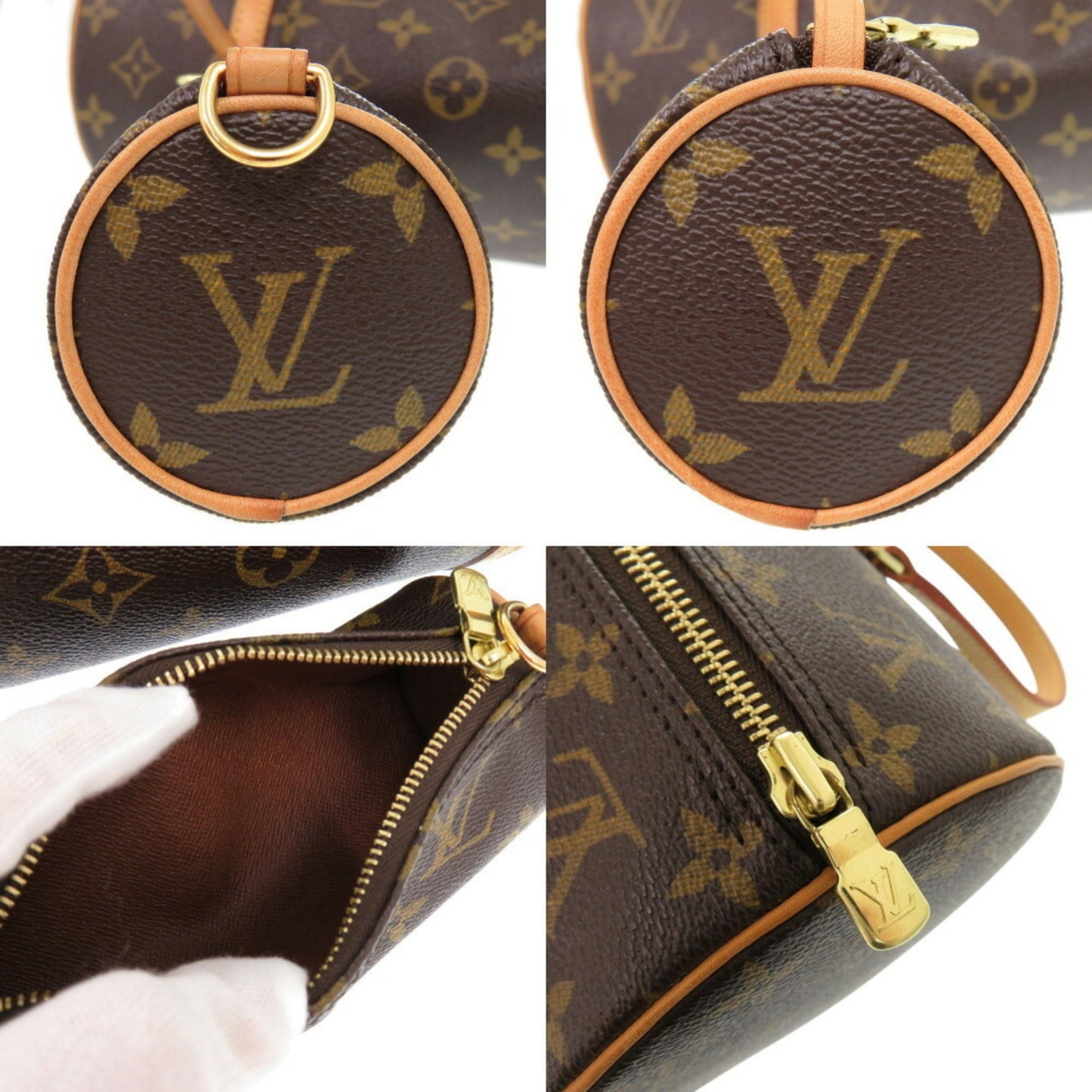 Louis Vuitton Papillon 30 Nume Leather Monogram M51385 Brown Handbag Lv 0575Louis Vuitton