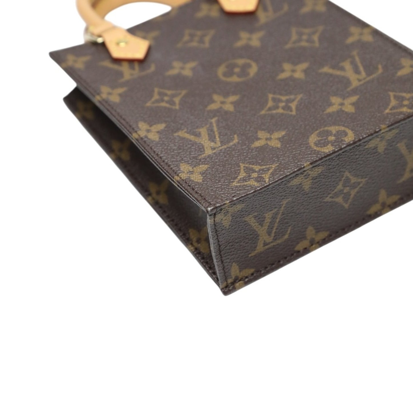 Louis Vuitton Monogram Petite Sac Plat Shoulder Bag M81295 Brown