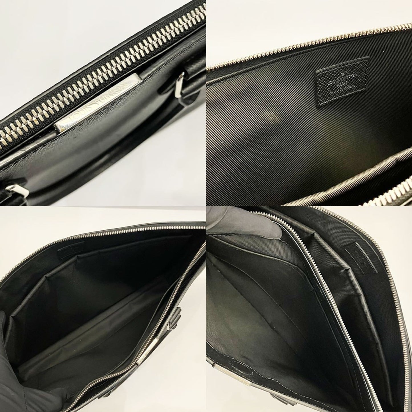 Leather Louis Vuitton Handbag Taiga