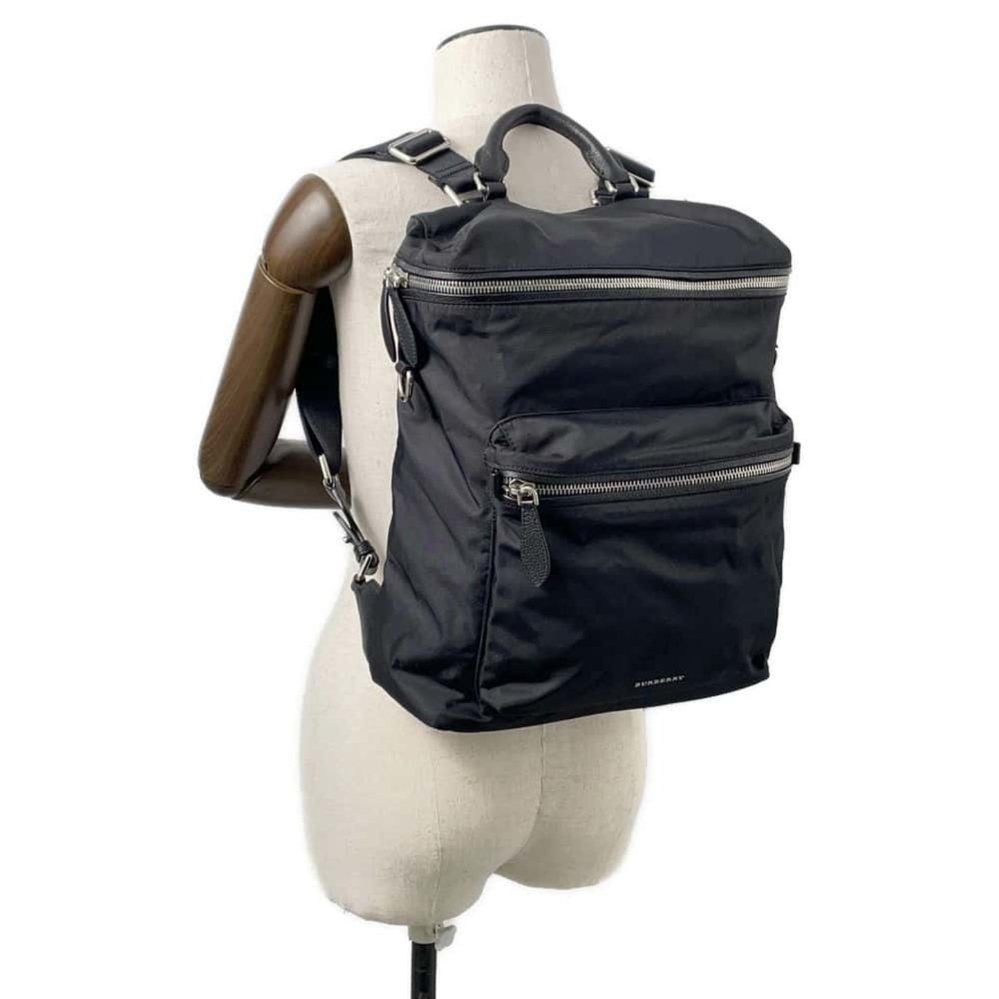 Burberry Backpack Nylon 4064913 Burberry Bag 2Way Shoulder Black