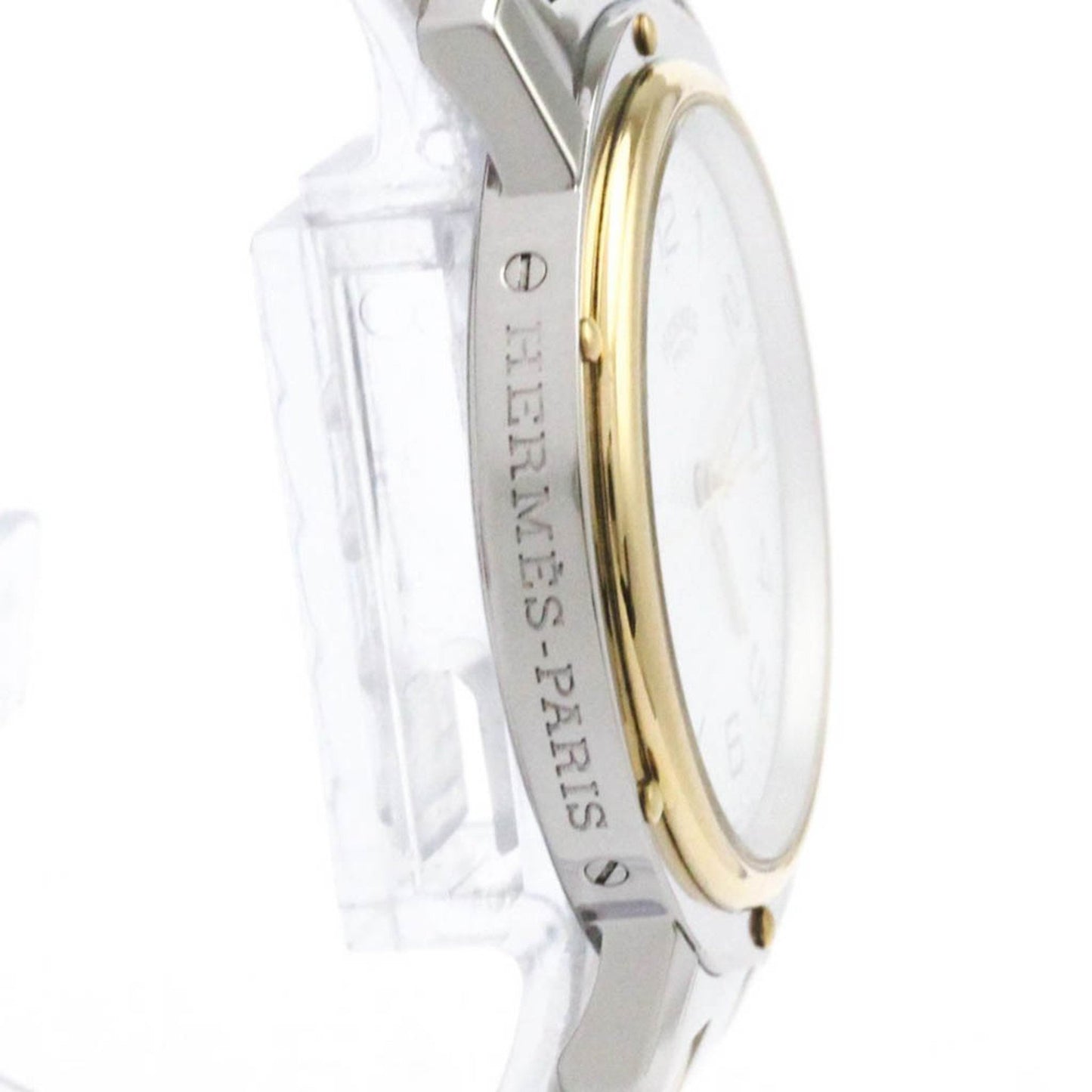 Hermes Clipper Gold Plated Steel Quartz
