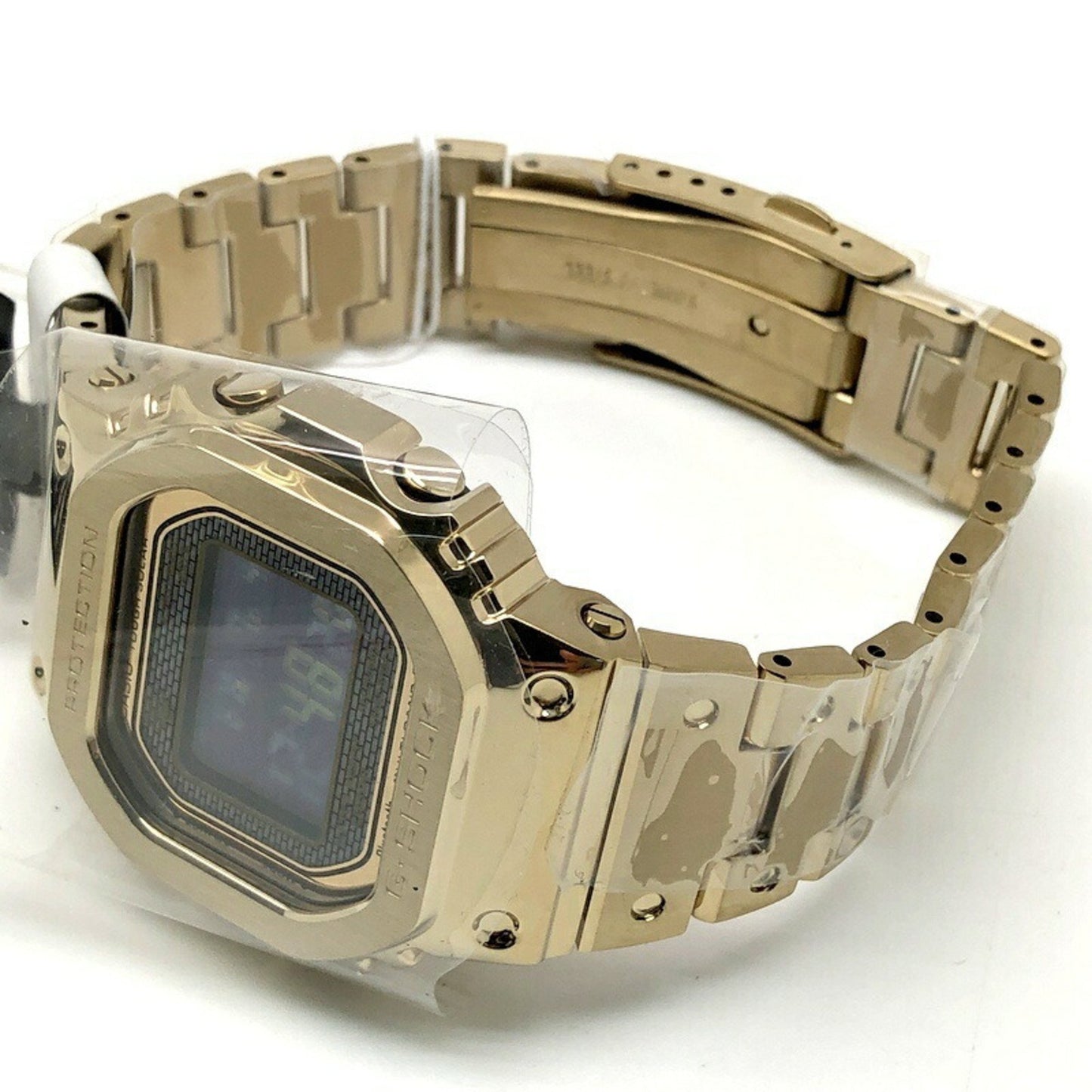 G-Shock Casio Watch Gmw-B5000Gd-9 Full Metal Gold Radio Solar Bluetooth Mobile Link Led Backlight