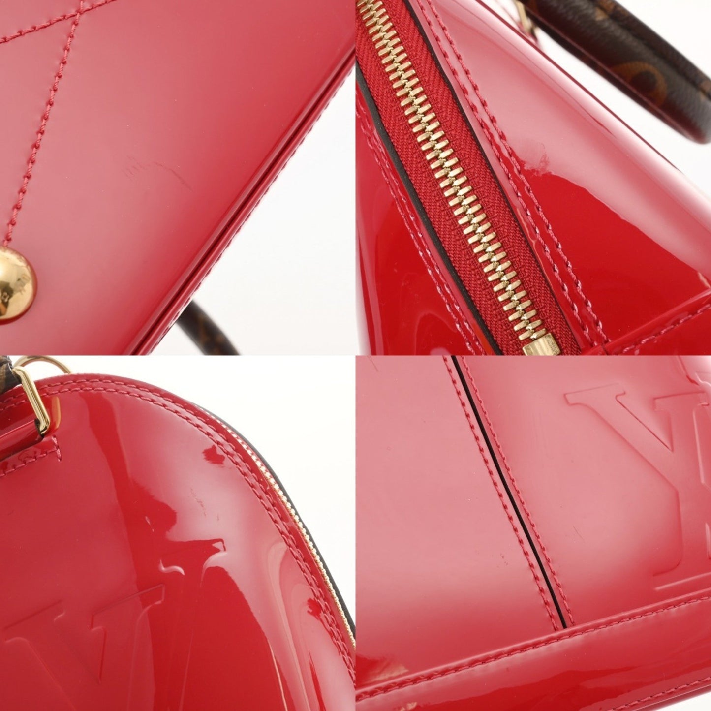 Louis Vuitton Louis Vuitton Alma Bb 2Way Scarlet M53152