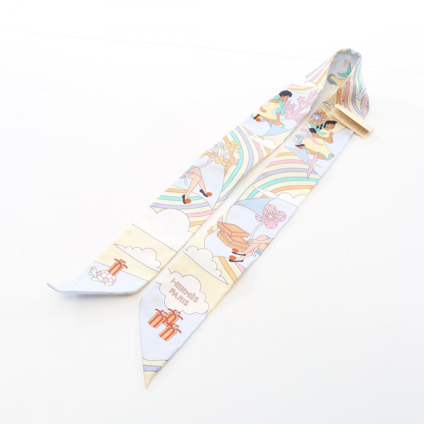 Hermes Herms Twilly Carres Volants Silk Scarf For