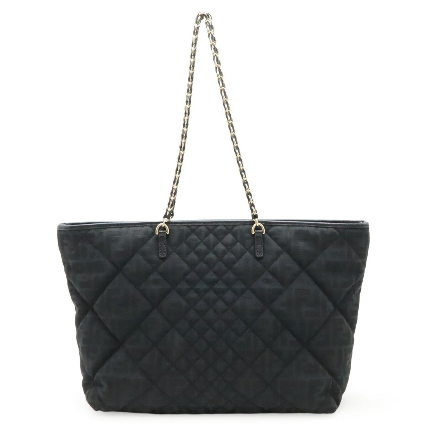 Fendi Zucca Pattern Quilted Tote Bag