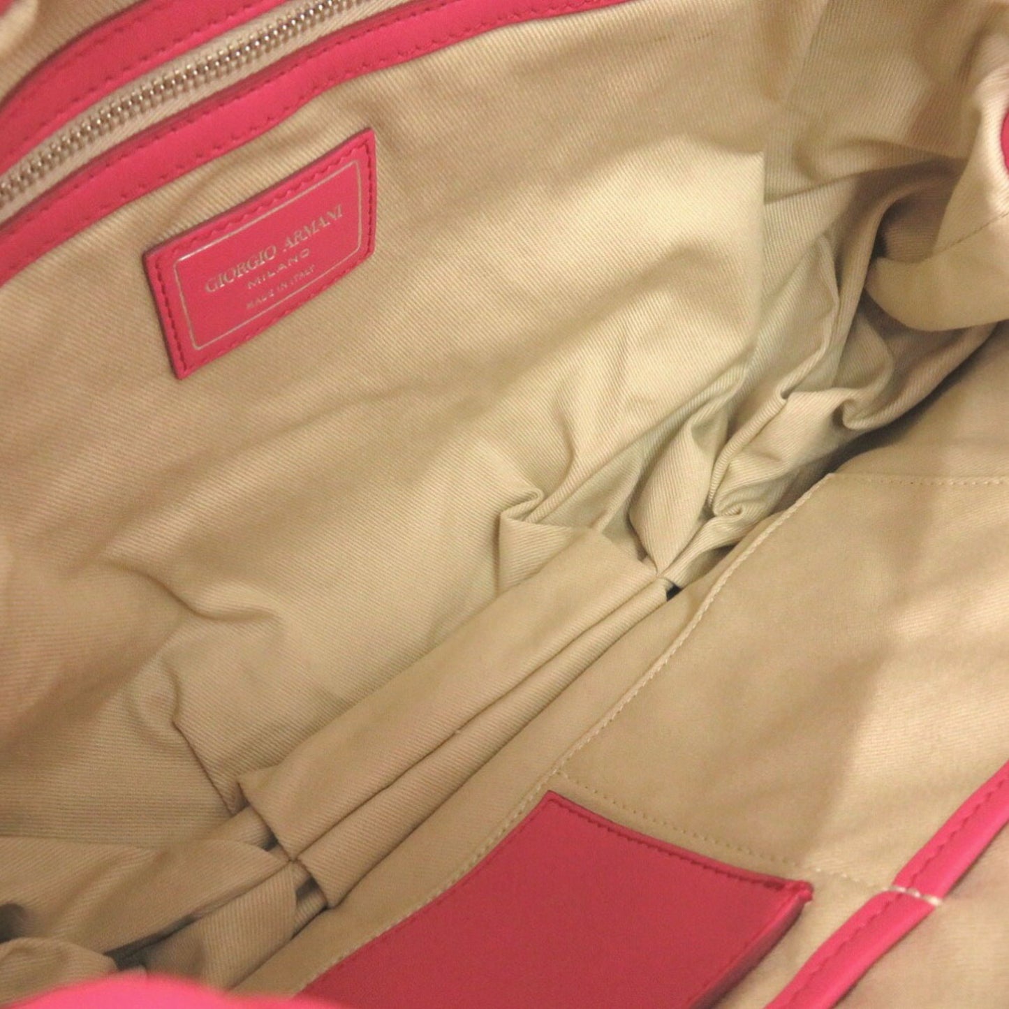 Giorgio Armani Bag Ygwe98 Leather Pink Handbag 0635Giorgio Armani