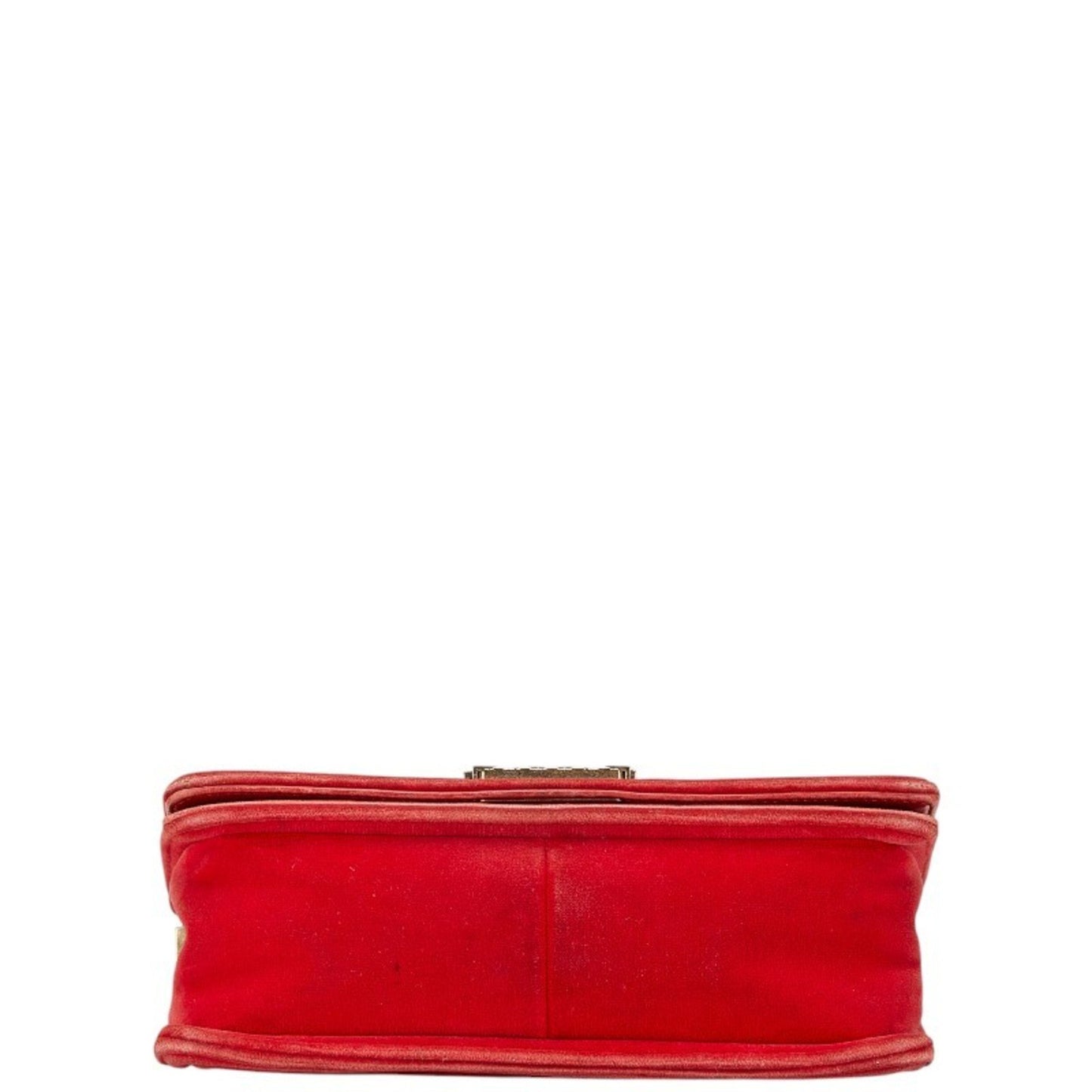 Chanel Matelasse Boy 25 Chain Shoulder Bag Red Multicolor Velour Wool Leather