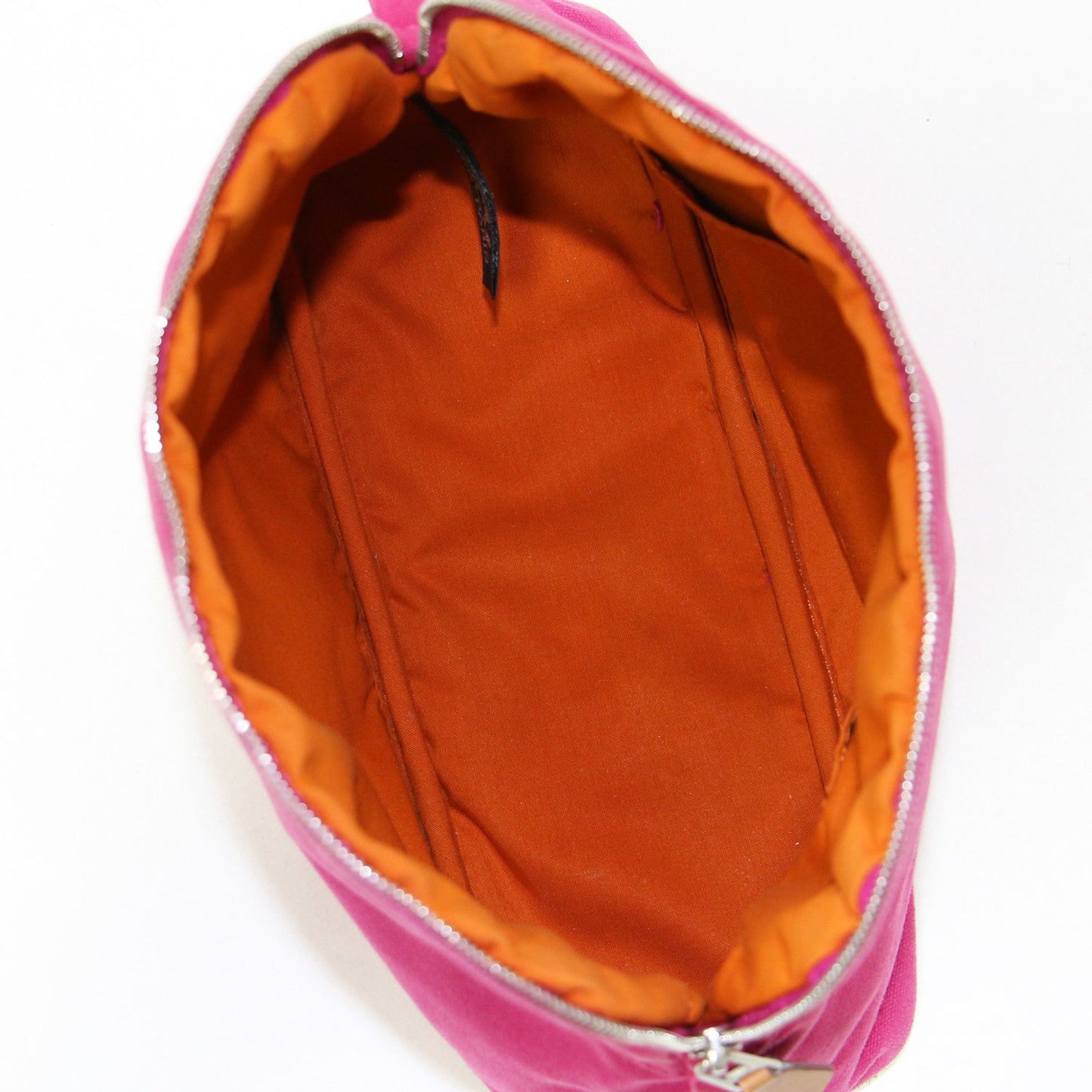 Hermes Bolide Pouch Mm Canvas Cotton Pink