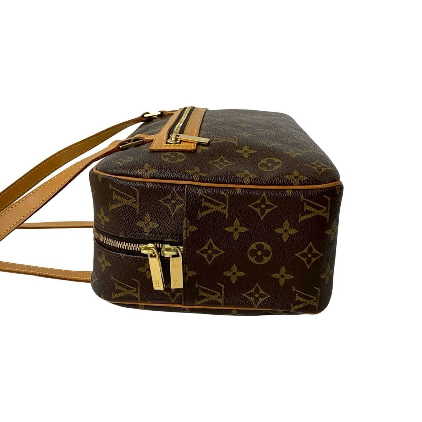 Louis Vuitton Cite Gm Monogram Leather Semi-Shoulder Bag/Handbag Brown 33672
