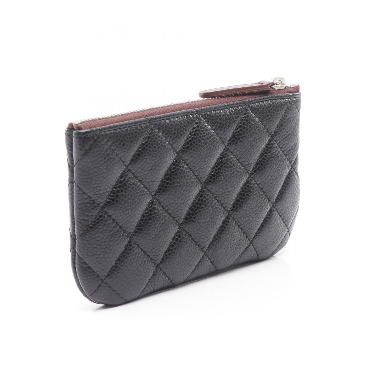 Chanel Matelasse Pouch Bag In Calfskin Leather