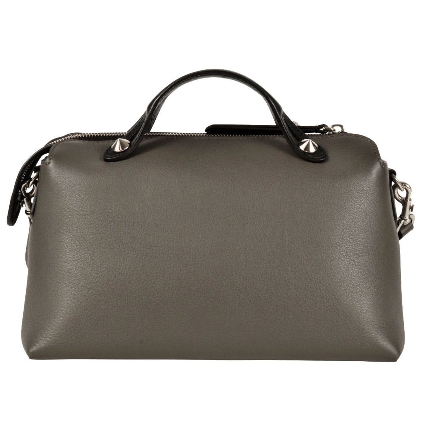 Fendi By The Way Medium Handbag Leather 8Bl124 Gray Shoulder Strap