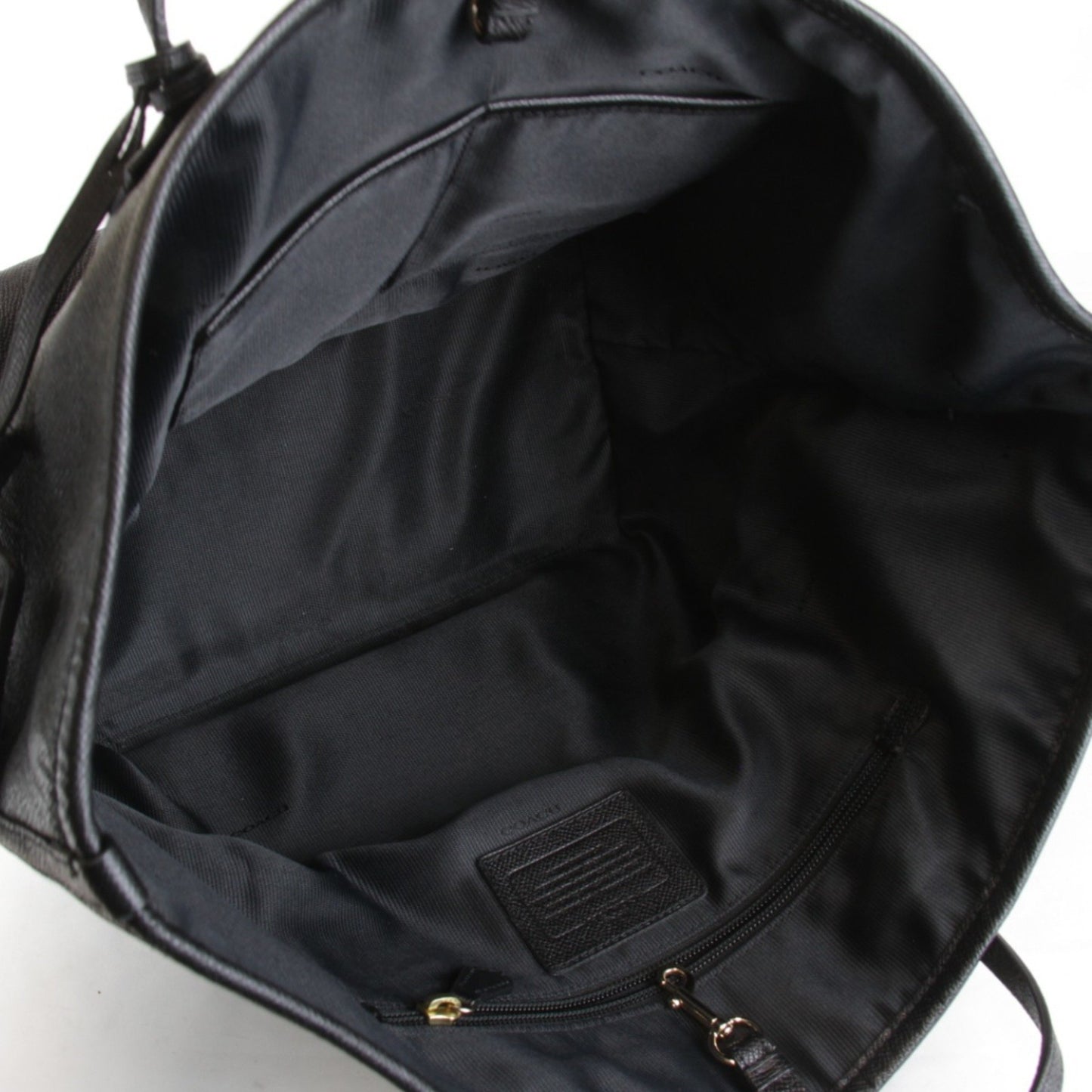 Coach 33577 Tote Bag Leather Black