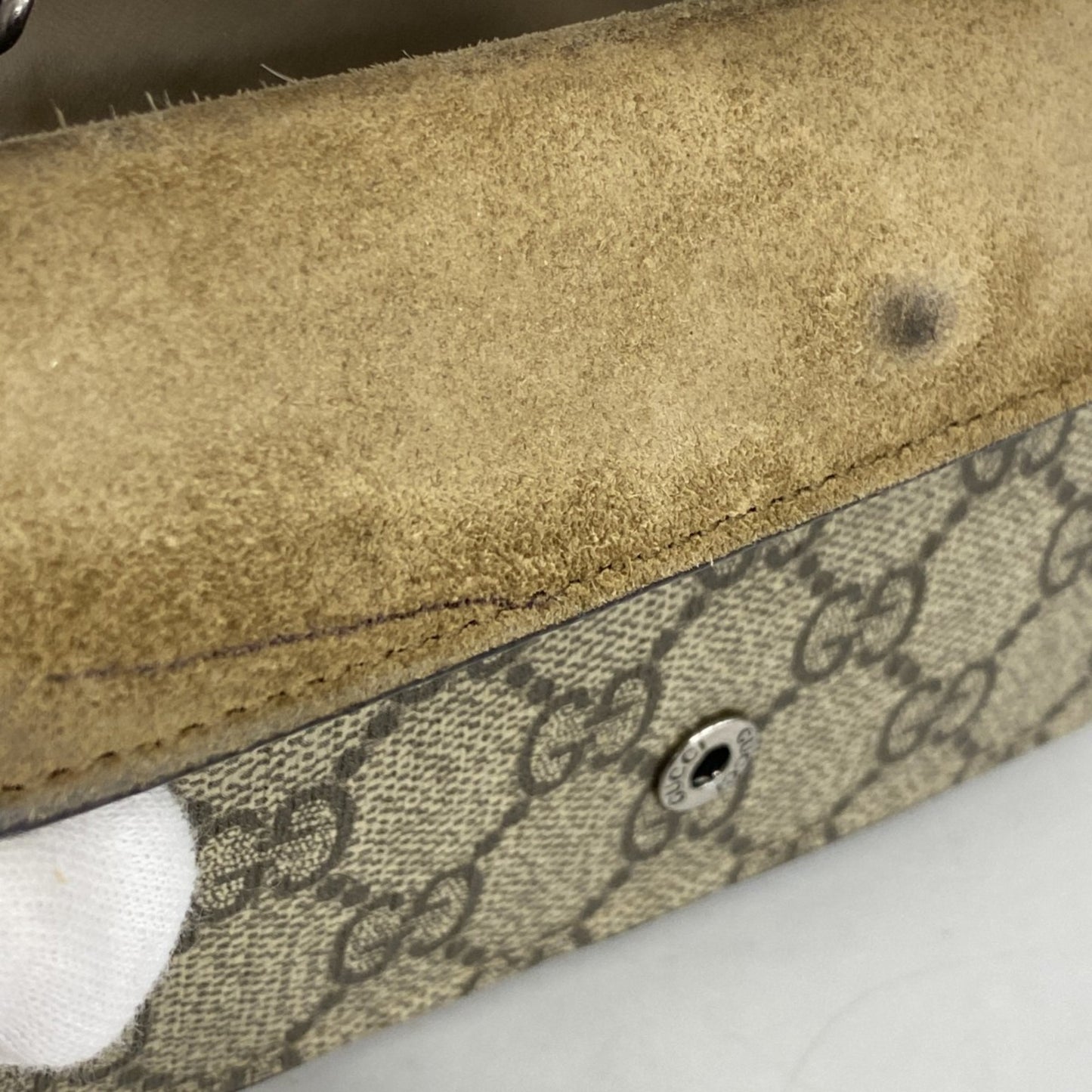 Gucci Gg Supreme Dionysus Shoulder Wallet 476432 Beige Brown