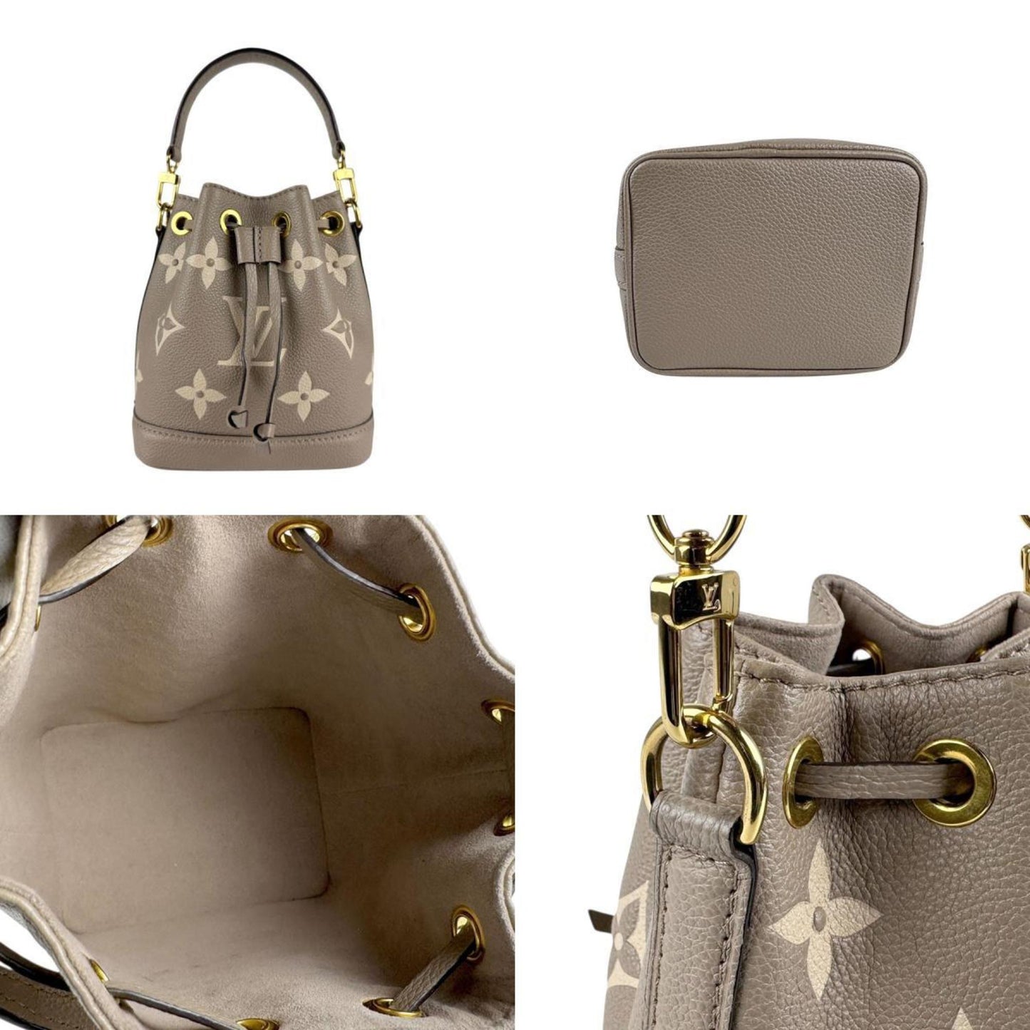 Louis Vuitton Louis Vuitton Shoulder Bag Bicolor Monogram Empreinte Nano Noe Crme
