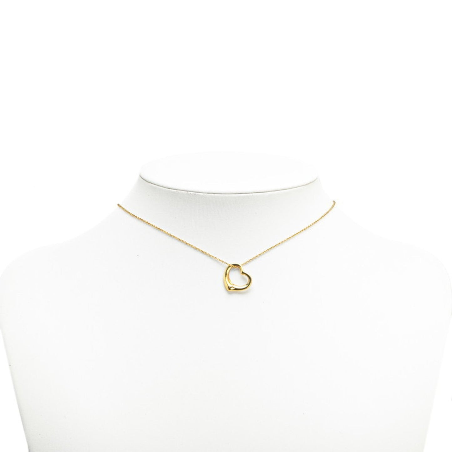 Tiffany & Co. Open Heart Elsa Peretti Necklace In 18K Yellow Gold