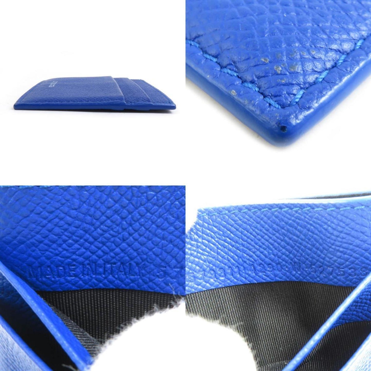 Balenciaga Balenciaga Business Card Case/Card Case Leather Blue