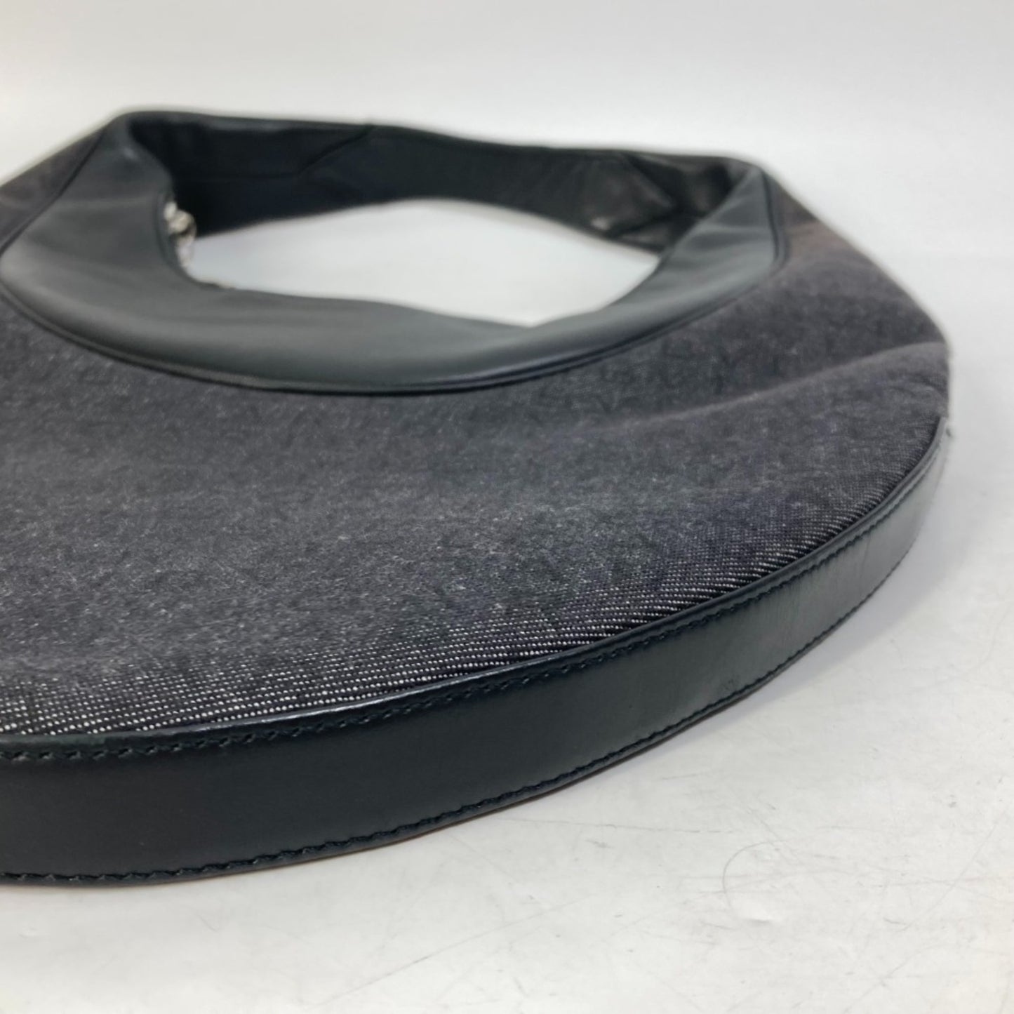 Bvlgari Bvlgari Denim Mania Ascot Shoulder Bag Canvas Leather