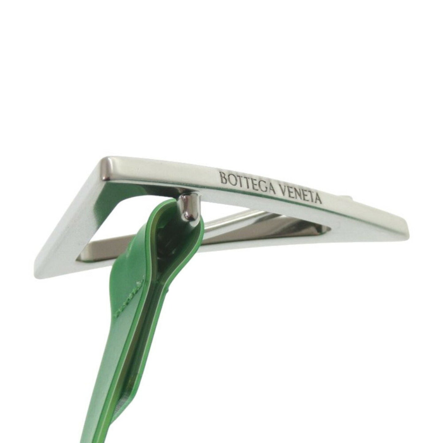 Bottega Veneta Triangle Buckle 691010 V1Rt0 3724 Rubber Parakeet Green Belt 1022Bottegaveneta