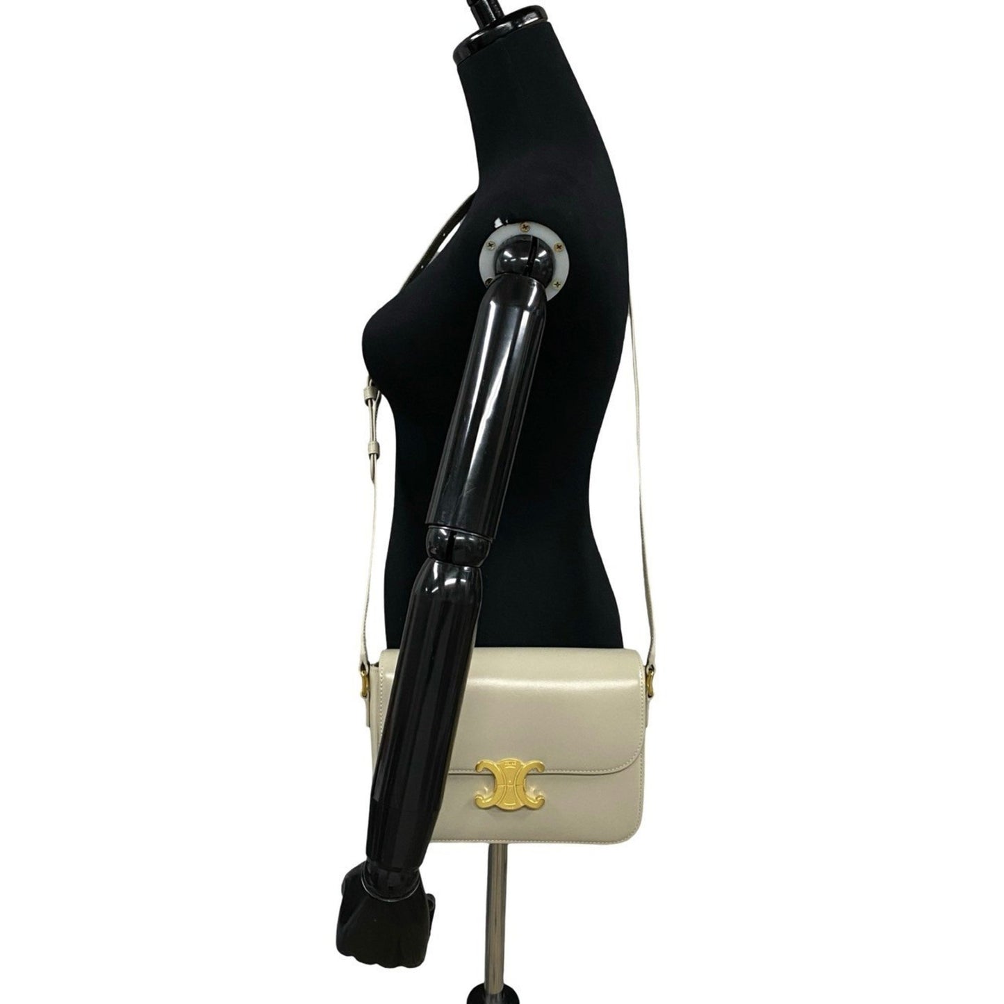 Celine Classic Triomphe Calfskin Leather Shoulder Bag/Pochette/Sacoche