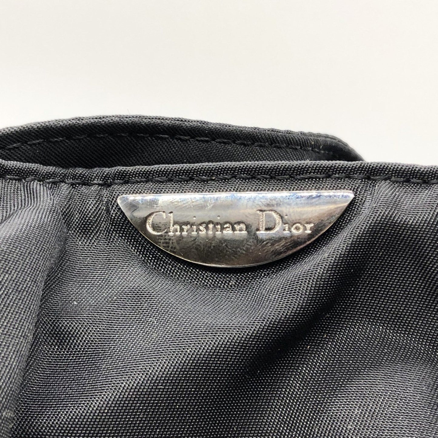 Christian Dior Dior Handbag Black Marispearl Nylon