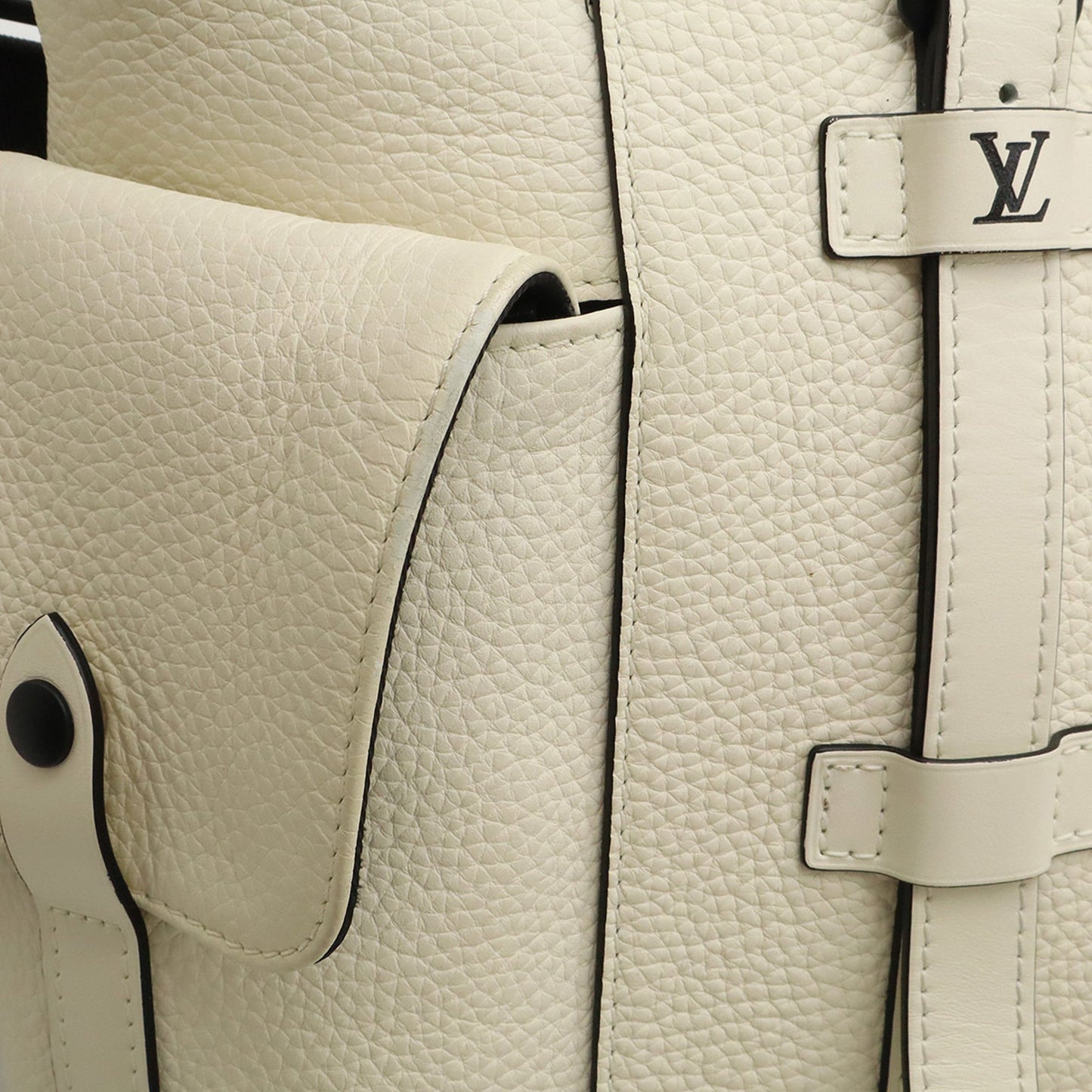 Louis Vuitton Christopher Tote Shoulder Bag In Taurillon Leather (Bron White) M58477